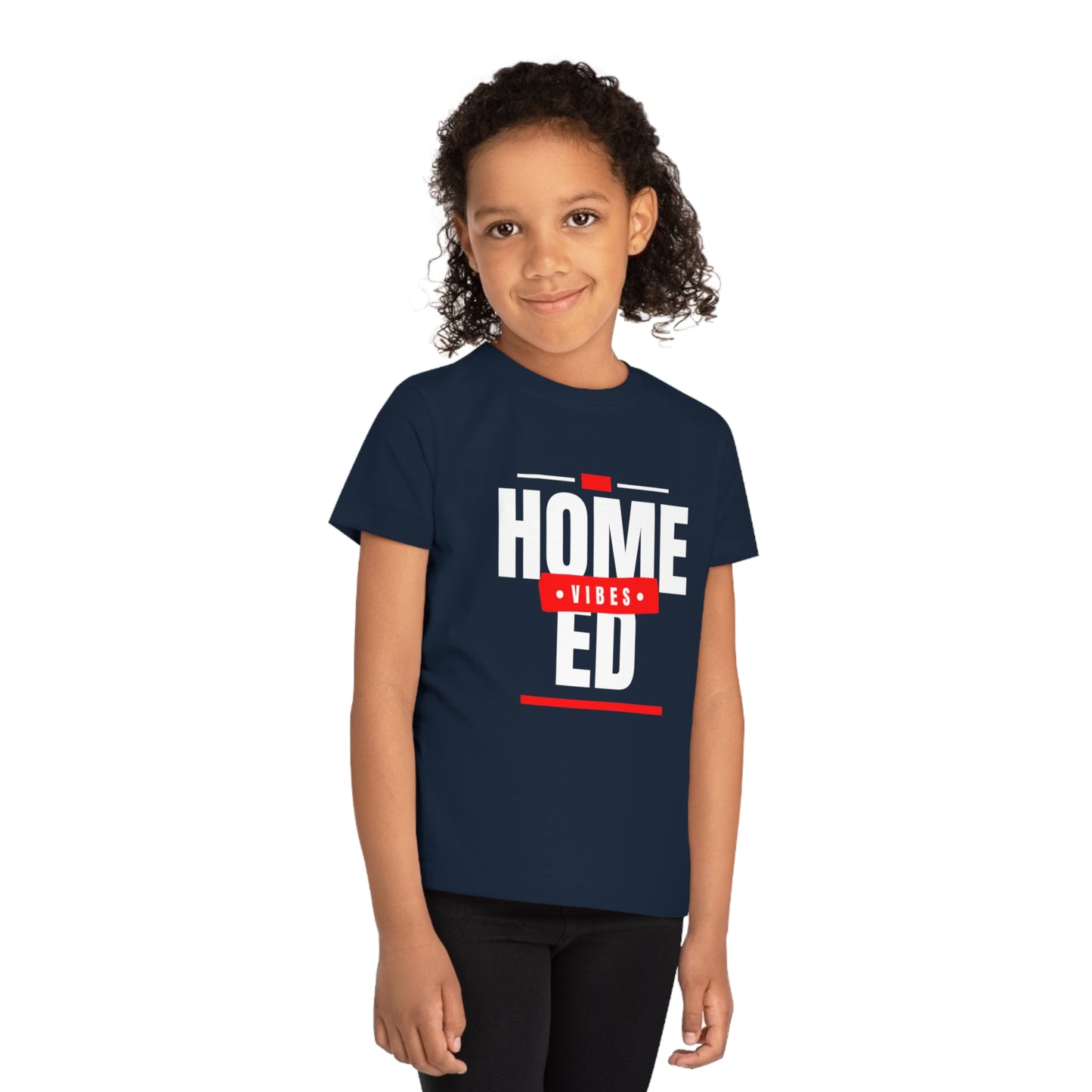 Kids' Organic T-Shirt - Home Ed Vibes - Tshirt For Home Educated Kids - Home Education Fashion