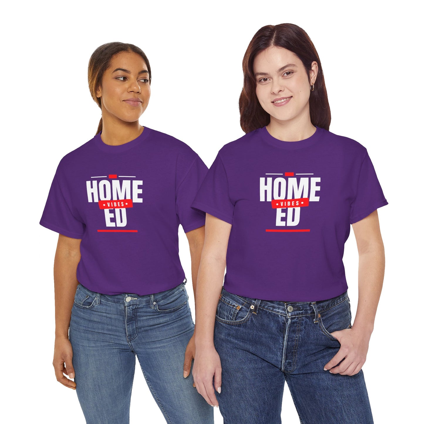 Unisex Heavy Cotton T-shirt - Home Ed Vibes - Tshirt For Home Educating Parents - Home Education Fashion