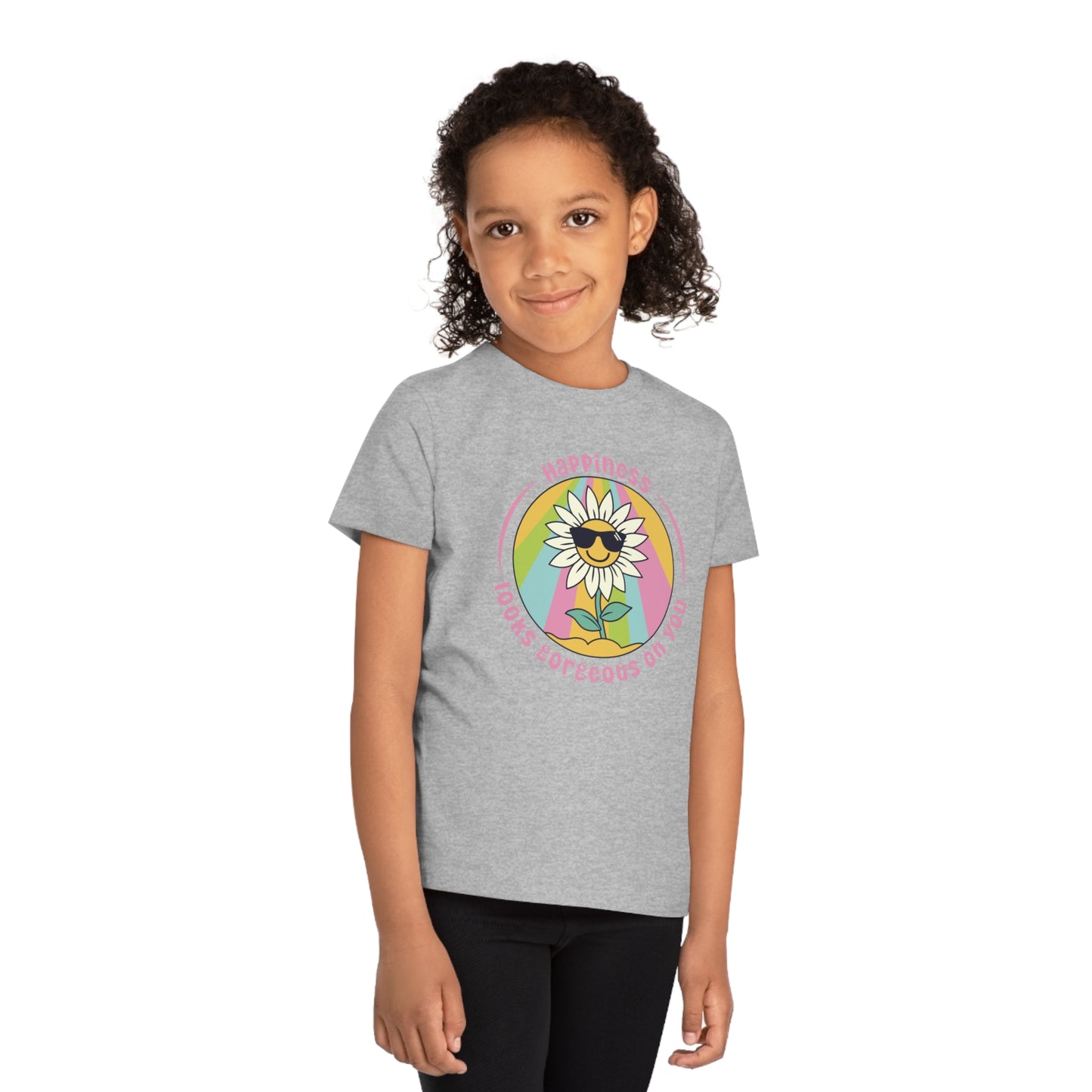 Kids' Eco Friendly T-Shirt - Happiness looks gorgeous on you