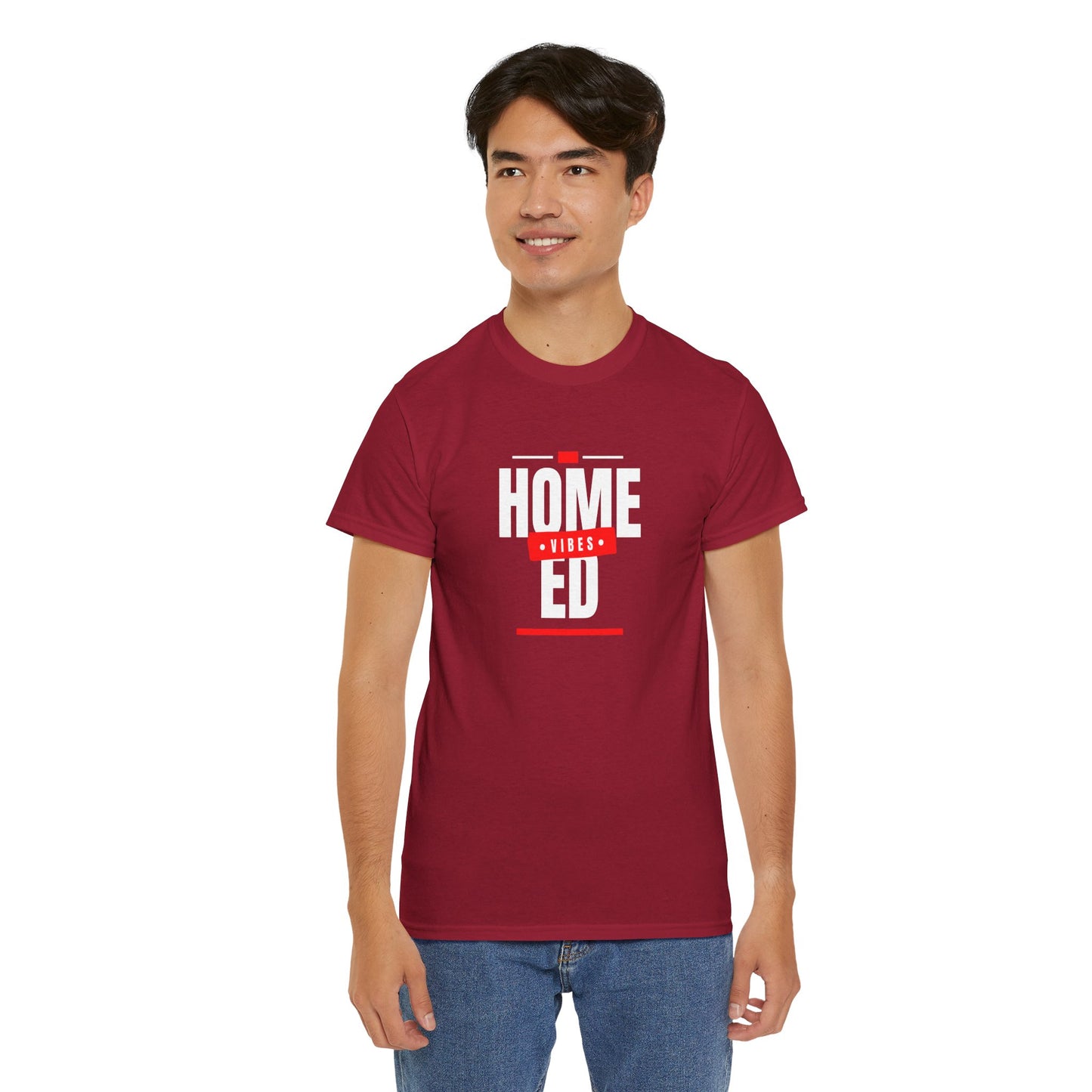 Unisex Heavy Cotton T-shirt - Home Ed Vibes - Tshirt For Home Educating Parents - Home Education Fashion