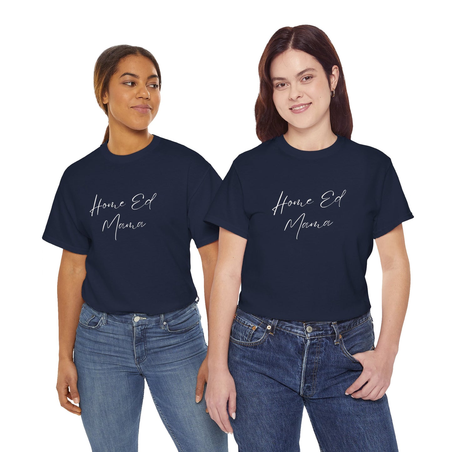 Women's Heavy Cotton T-shirt - Home Ed Mama - T-shirt For Home Educating Moms - Home Educating