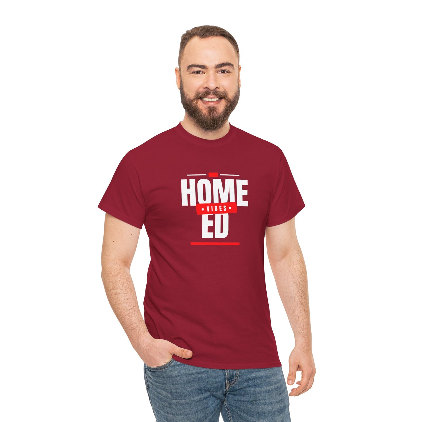 Unisex Heavy Cotton T-shirt - Home Ed Vibes - Tshirt For Home Educating Parents - Home Education Fashion