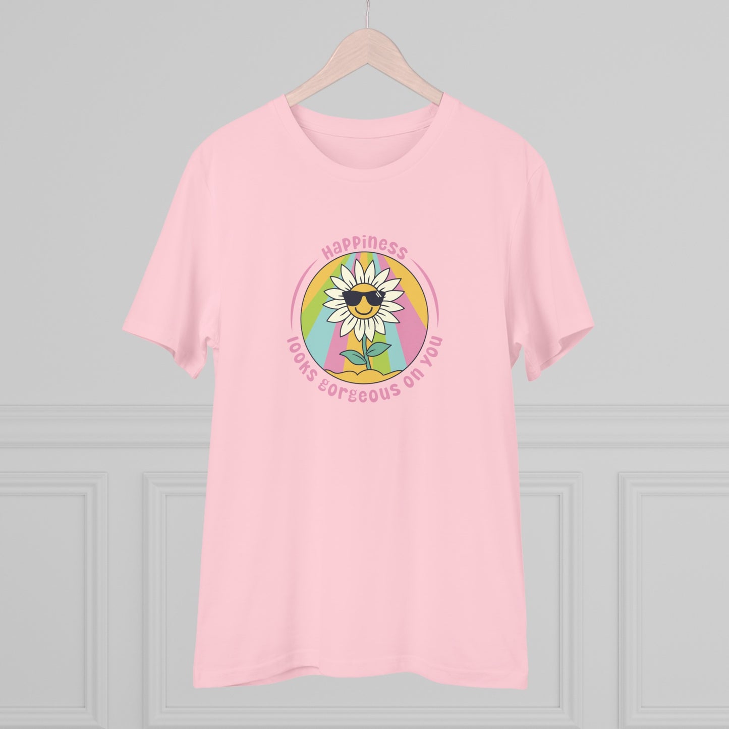 Unisex Organic T-shirt - Happiness looks gorgeous on you