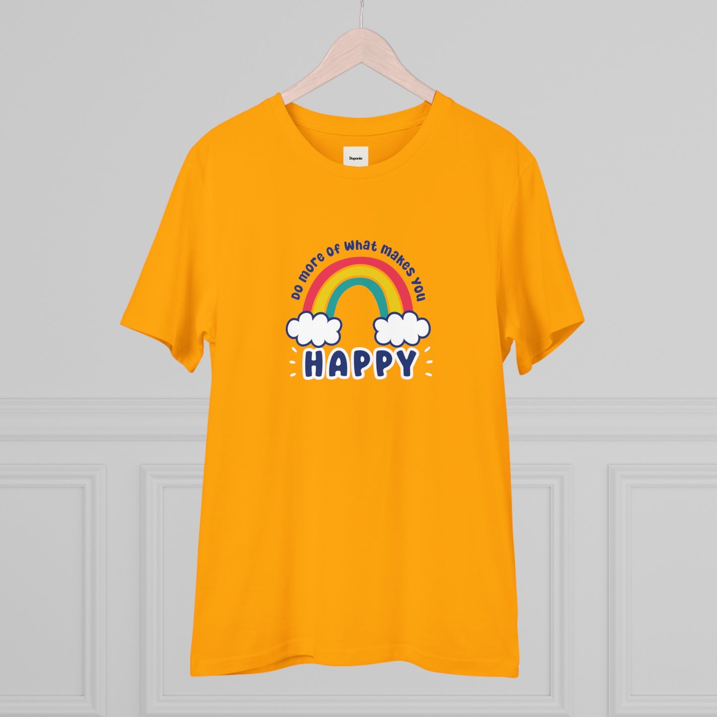 Unisex Organic T-shirt - Do more of what makes you happy - XS-5XL - Positivity positive vibes