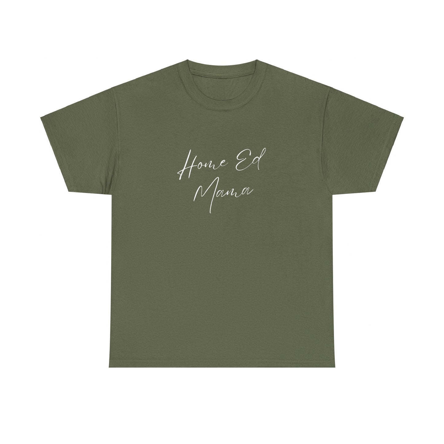 Women's Heavy Cotton T-shirt - Home Ed Mama - T-shirt For Home Educating Moms - Home Educating