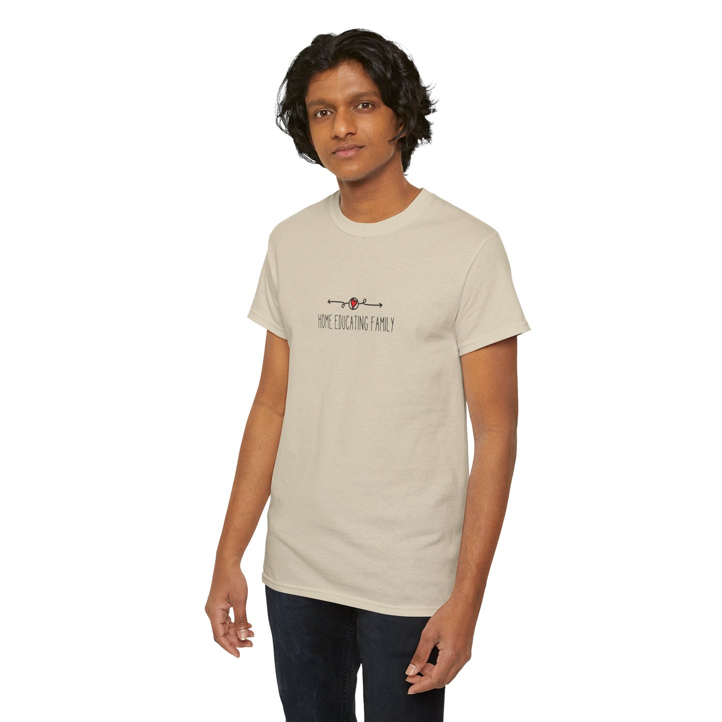 Unisex Heavy Cotton T-shirt - Home Educating Family - Thsirt For Home Educating Parents - Home Education