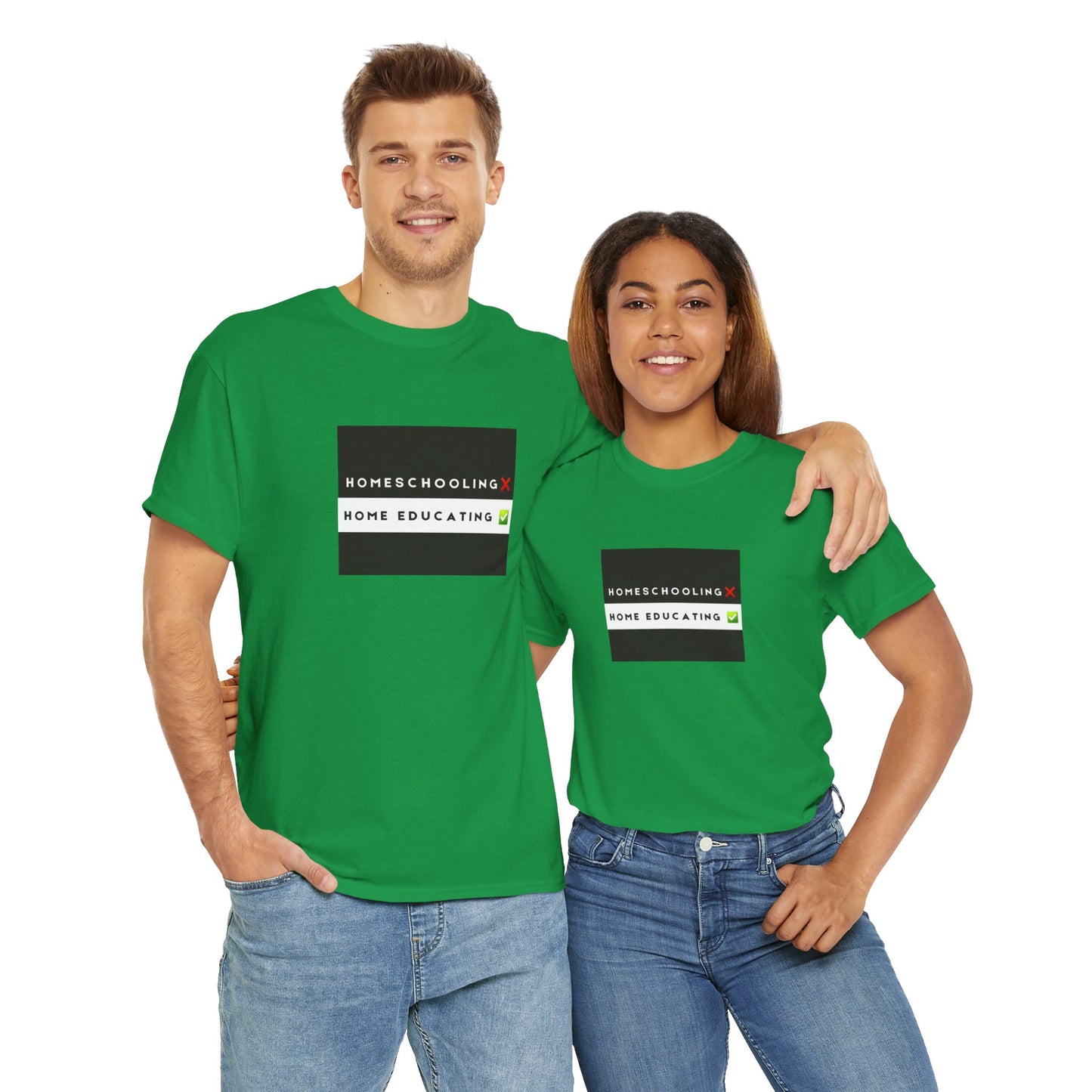 Unisex Heavy Cotton T-shirt - Homeschooling Home Educating - Tshirt For Home Educating Parents - Home Education