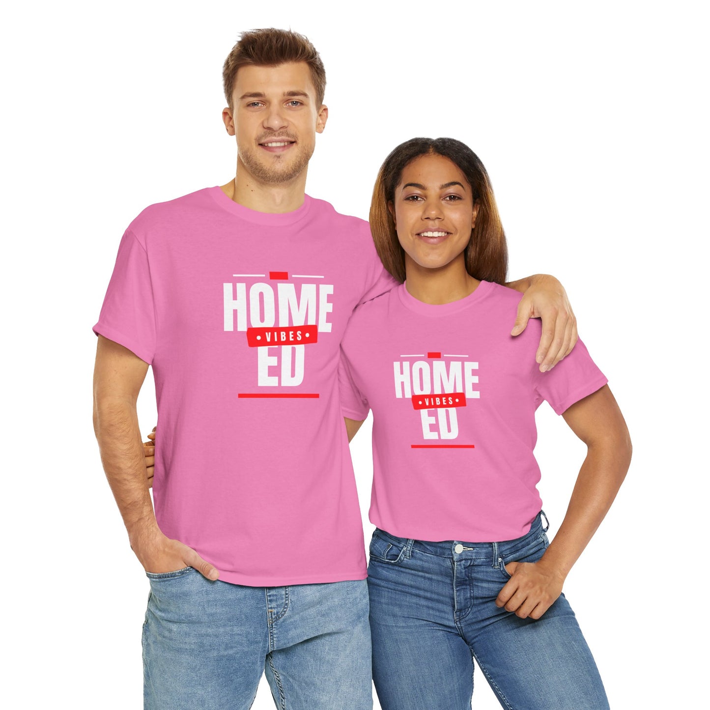 Unisex Heavy Cotton T-shirt - Home Ed Vibes - Tshirt For Home Educating Parents - Home Education Fashion