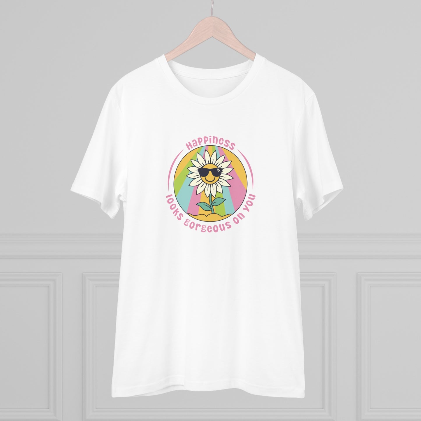 Unisex Organic T-shirt - Happiness looks gorgeous on you