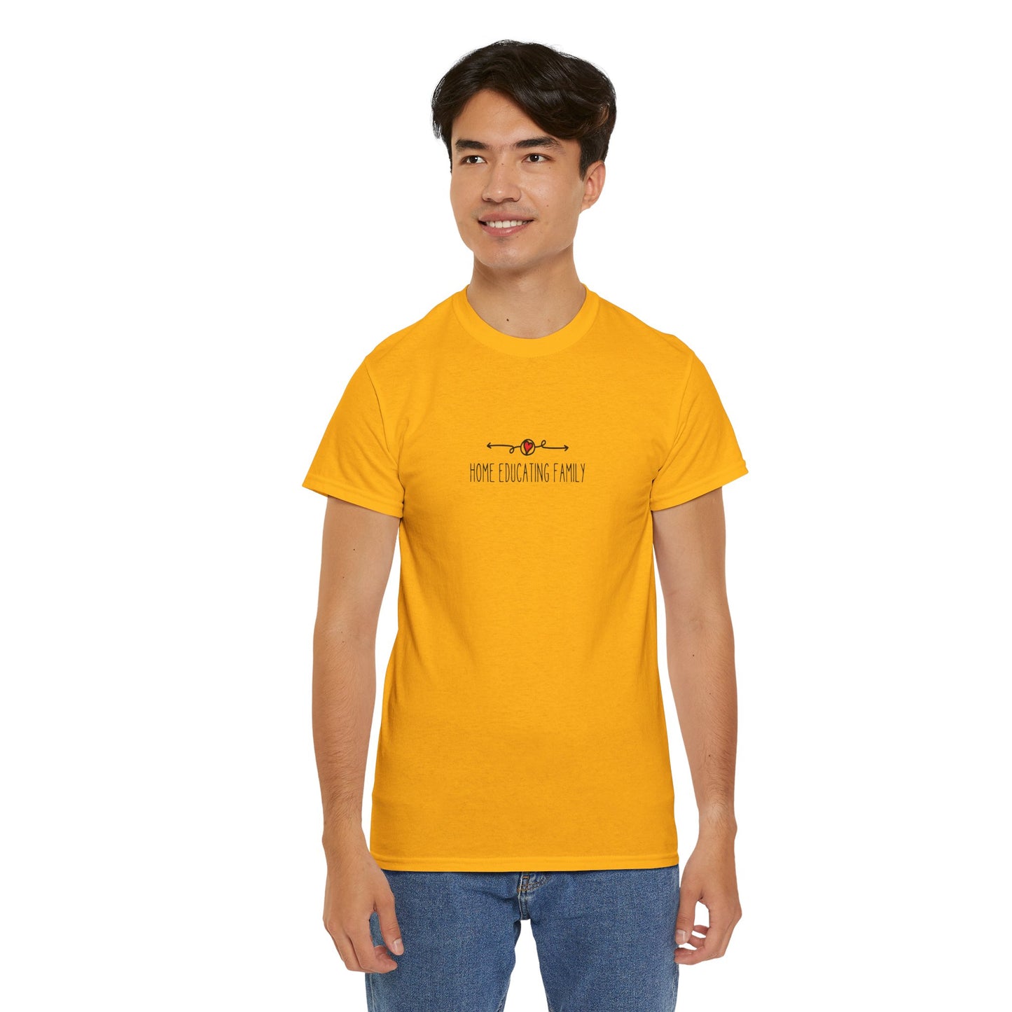 Unisex Heavy Cotton T-shirt - Home Educating Family - Thsirt For Home Educating Parents - Home Education