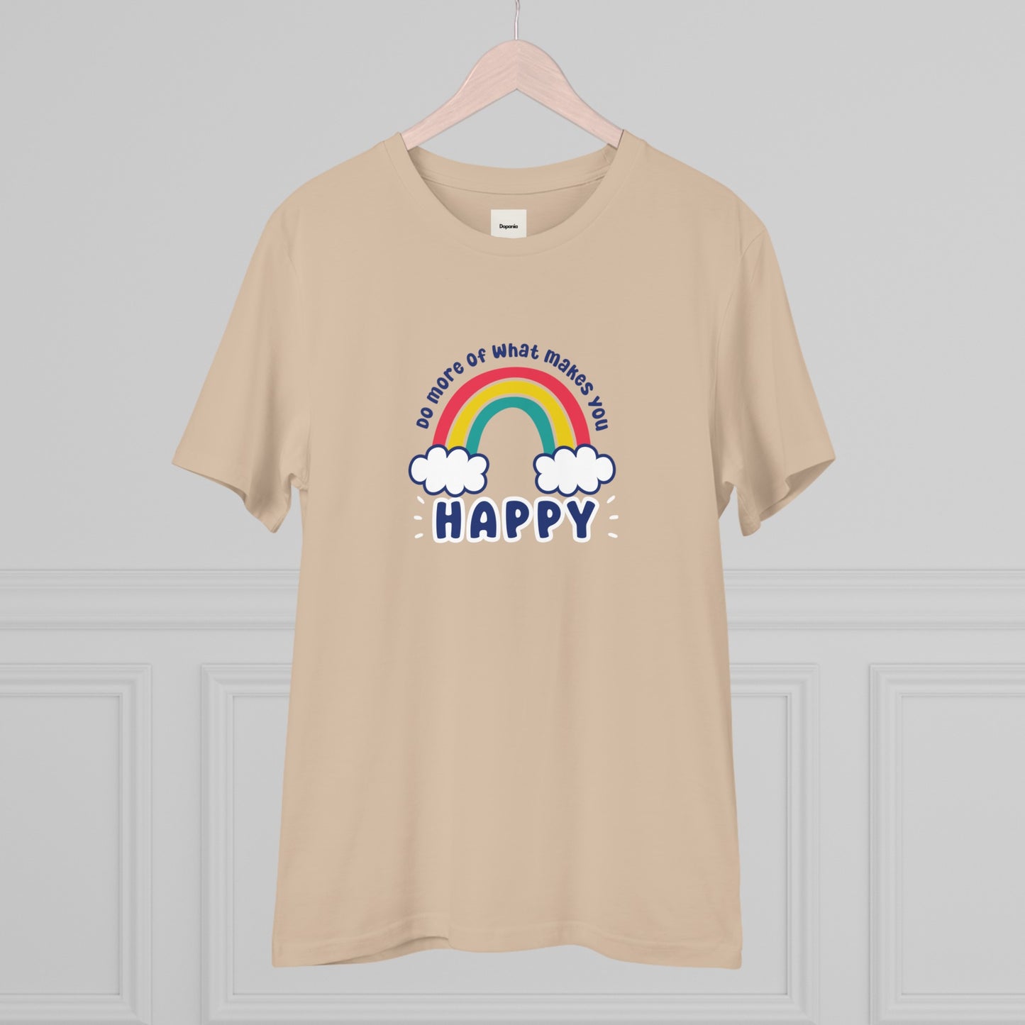 Unisex Organic T-shirt - Do more of what makes you happy - XS-5XL - Positivity positive vibes