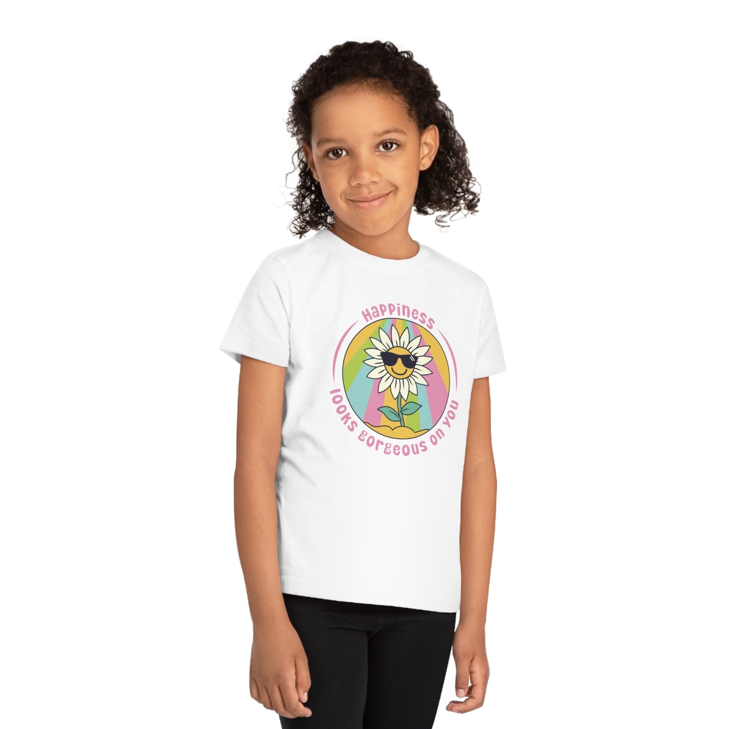 Kids' Eco Friendly T-Shirt - Happiness looks gorgeous on you