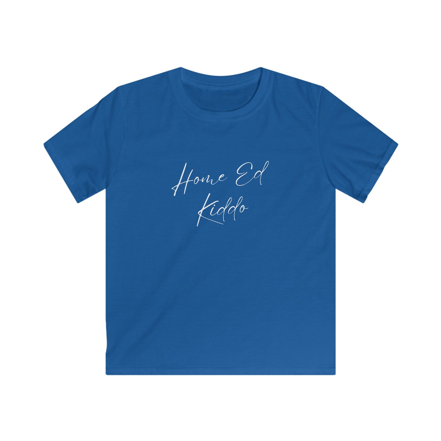 Kids Softstyle Tshirt - Home Ed Kiddo - Tshirt For Home Educated Kids - Home Educating Fashion