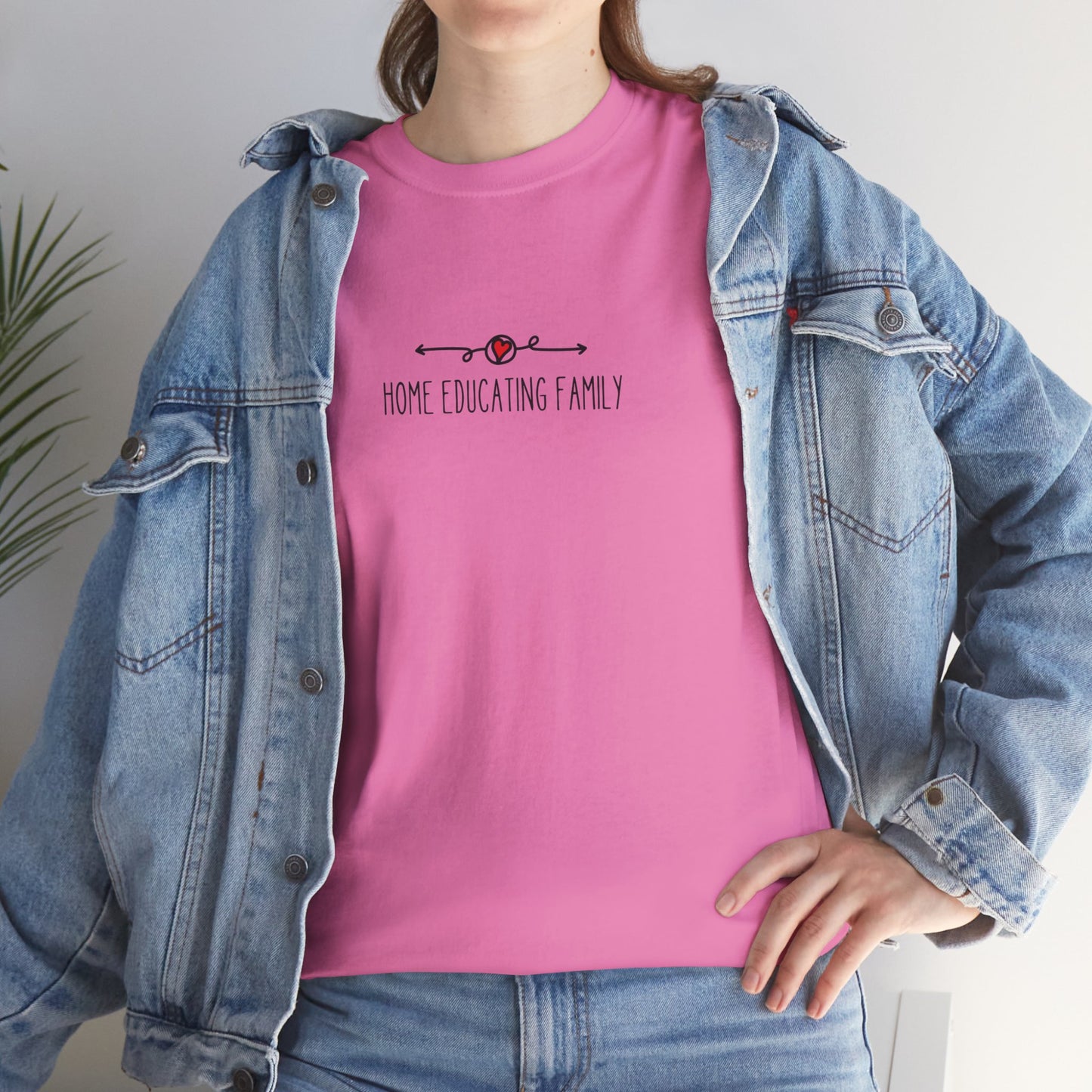 Unisex Heavy Cotton T-shirt - Home Educating Family - Thsirt For Home Educating Parents - Home Education