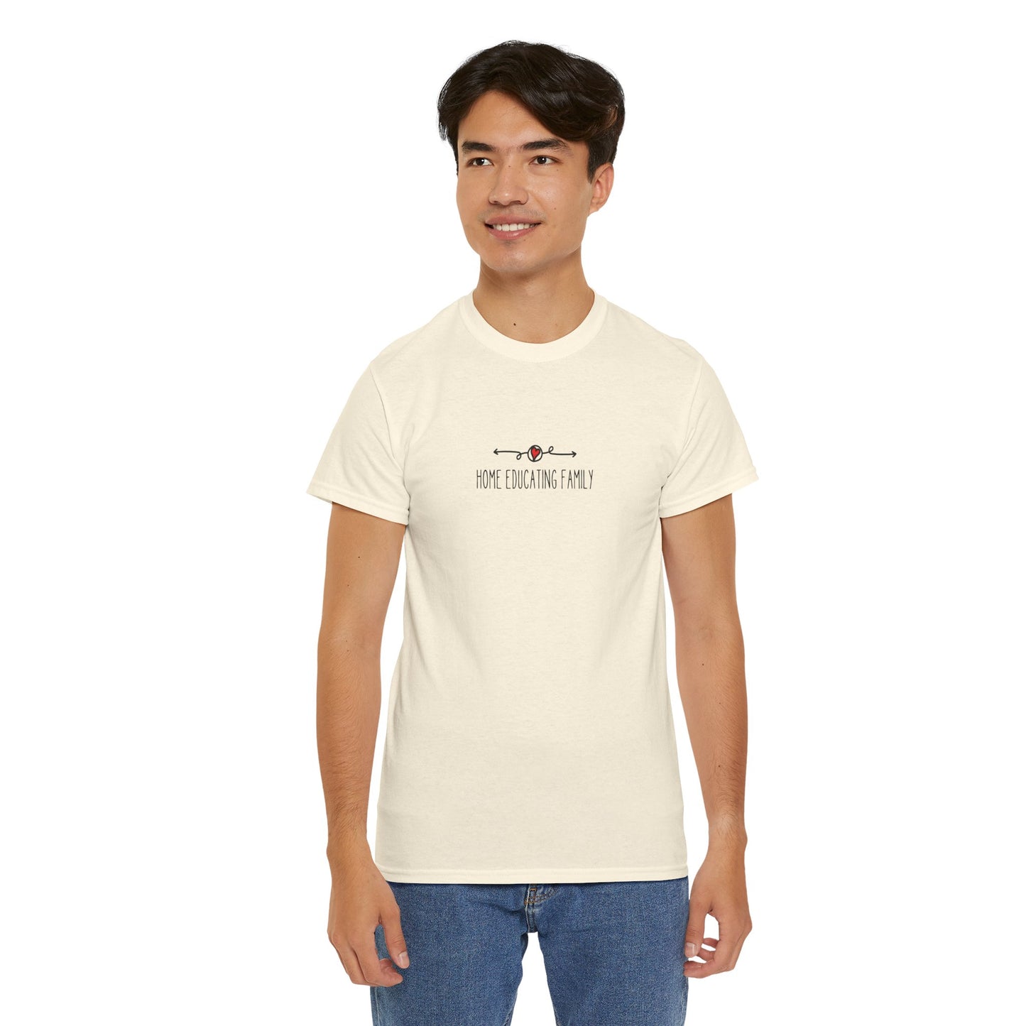 Unisex Heavy Cotton T-shirt - Home Educating Family - Thsirt For Home Educating Parents - Home Education