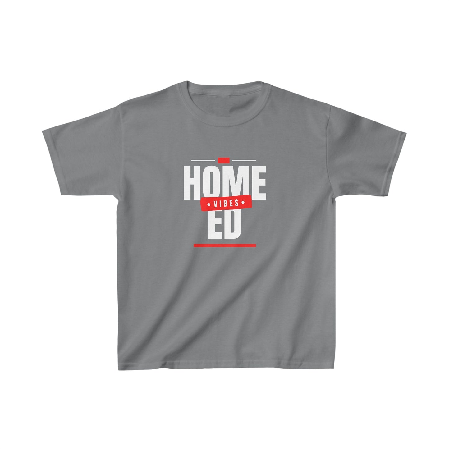 Kids Heavy Cotton™ T-shirt - Home Ed Vibes - Tshirt For Home Educated Kids - Home Education