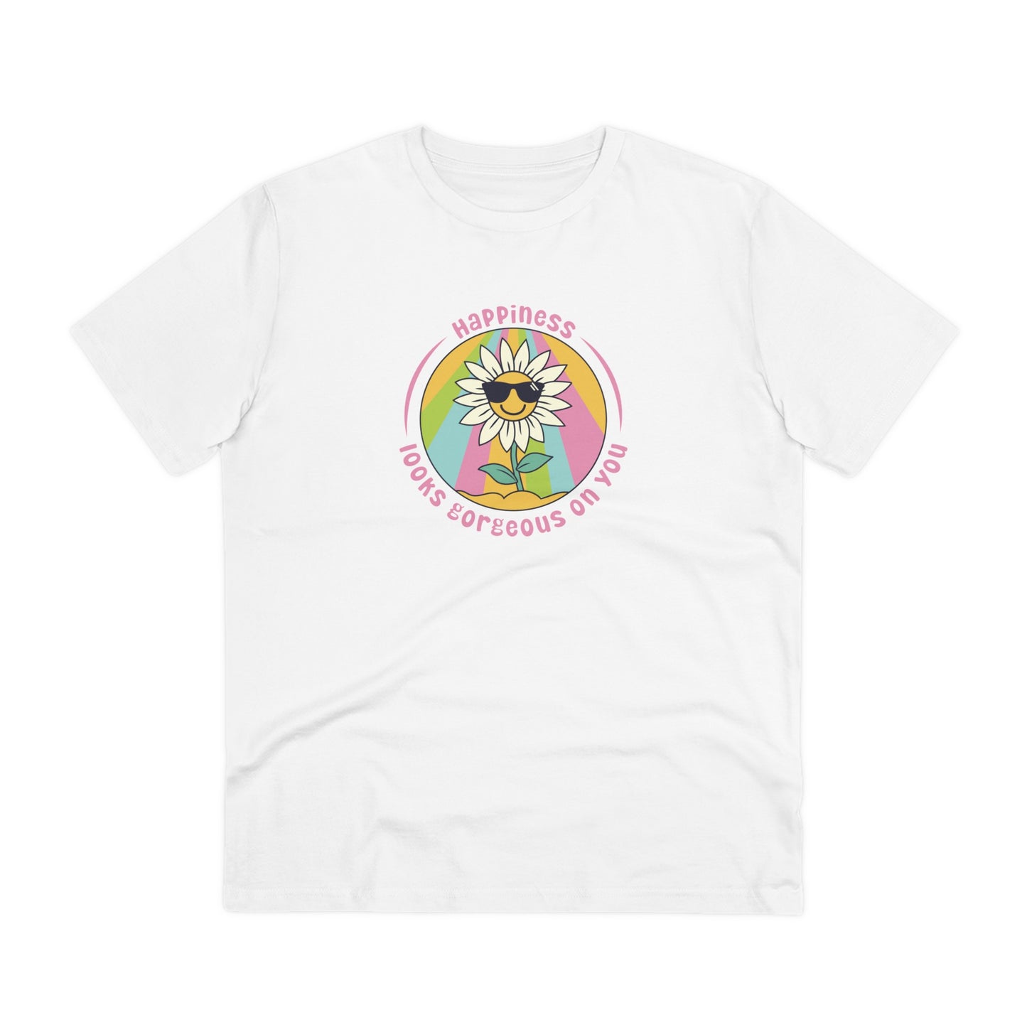 Unisex Organic T-shirt - Happiness looks gorgeous on you