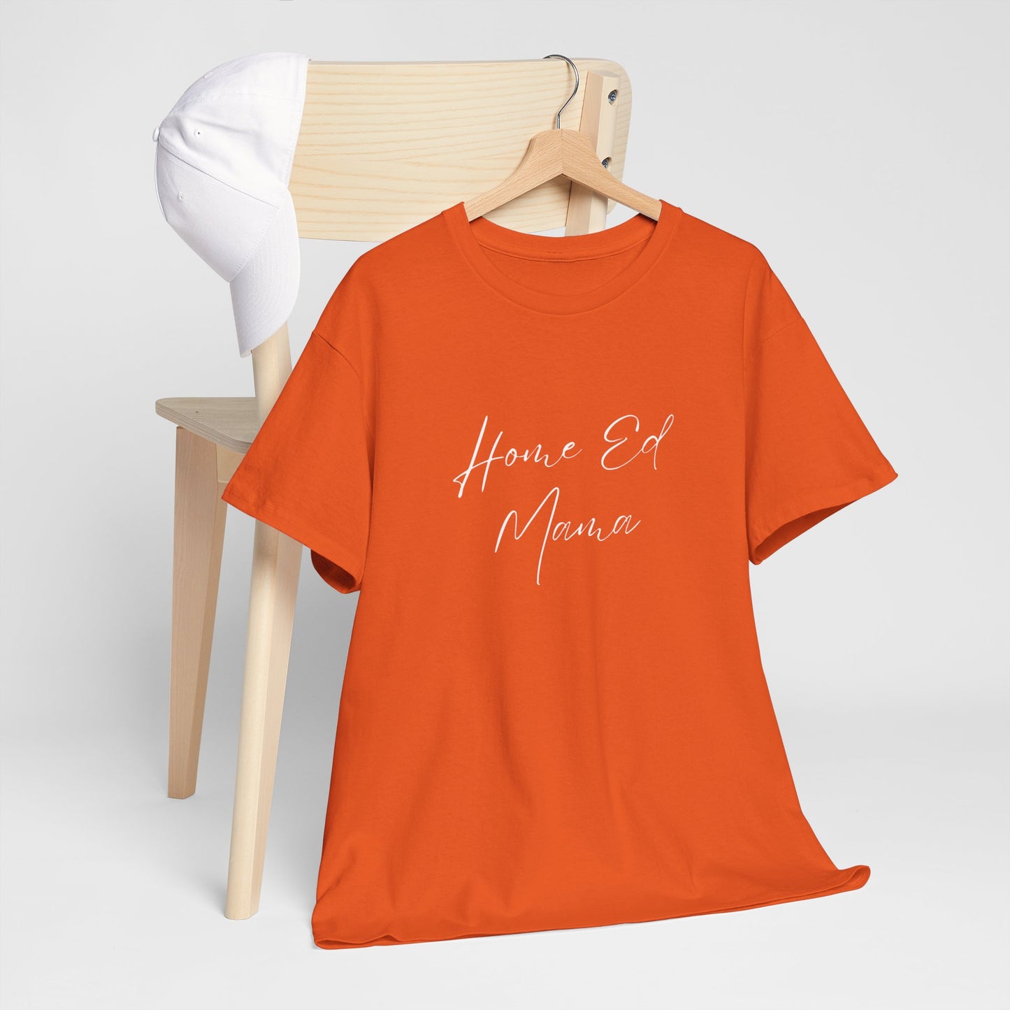 Women's Heavy Cotton T-shirt - Home Ed Mama - T-shirt For Home Educating Moms - Home Educating