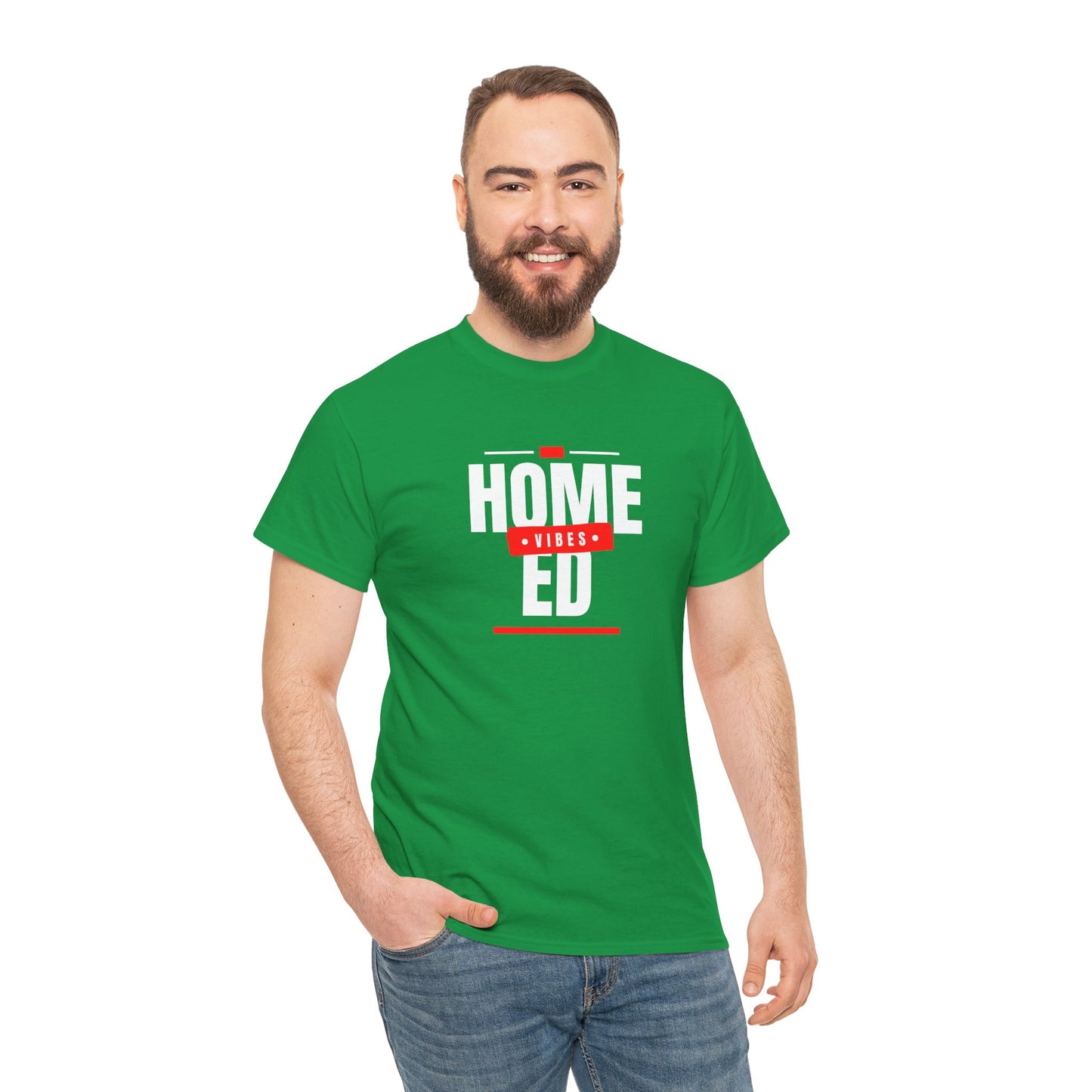 Unisex Heavy Cotton T-shirt - Home Ed Vibes - Tshirt For Home Educating Parents - Home Education Fashion