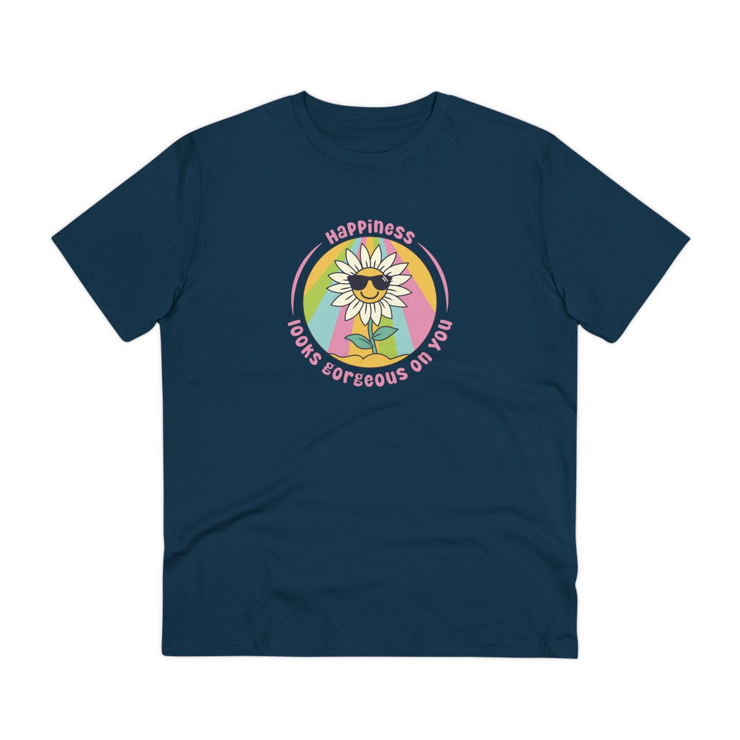 Unisex Organic T-shirt - Happiness looks gorgeous on you