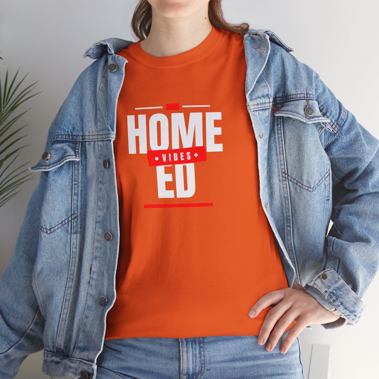 Unisex Heavy Cotton T-shirt - Home Ed Vibes - Tshirt For Home Educating Parents - Home Education Fashion