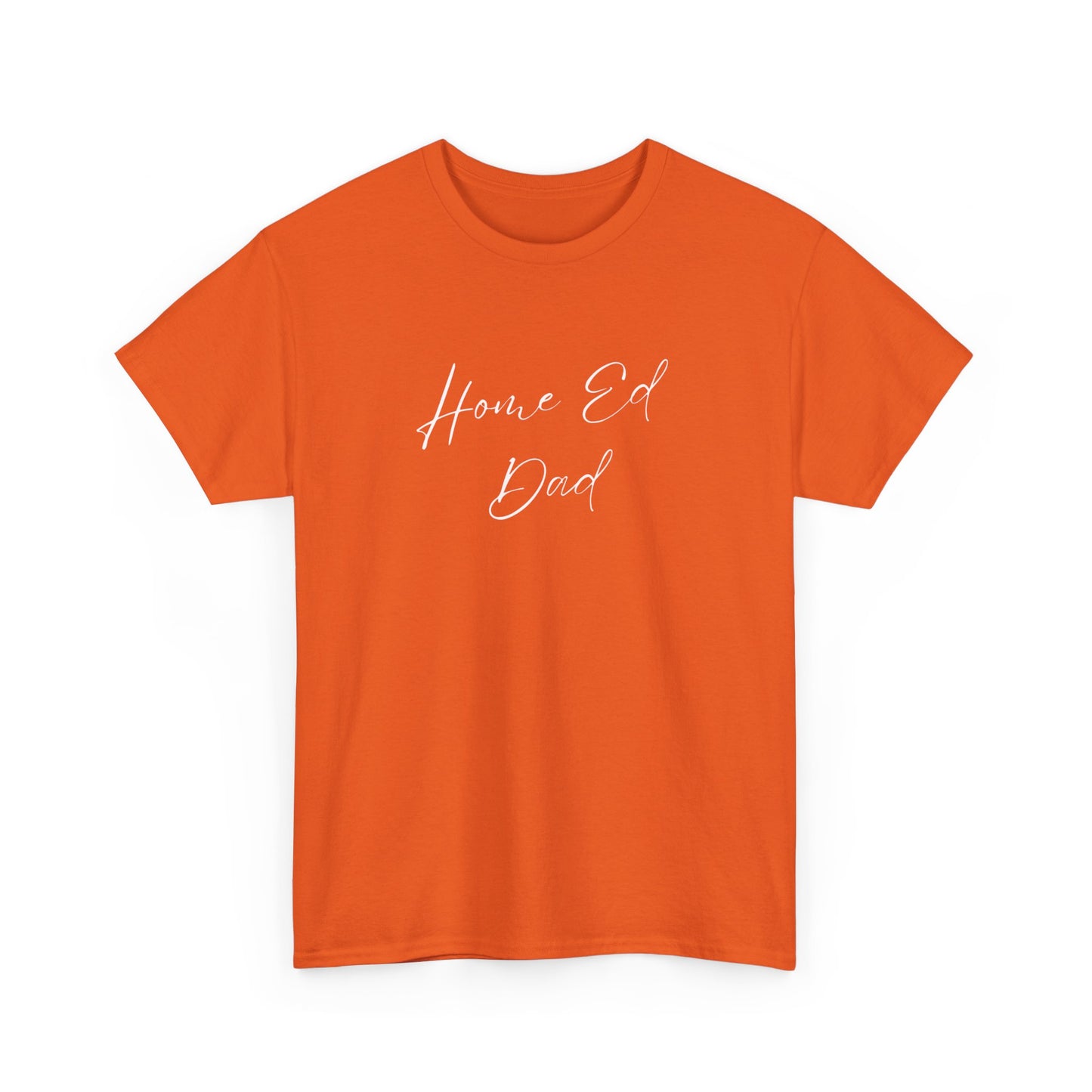 Men's Heavy Cotton Tshirt - Home Ed Dad - Tshirt For Home Educating Dads - Home Educating