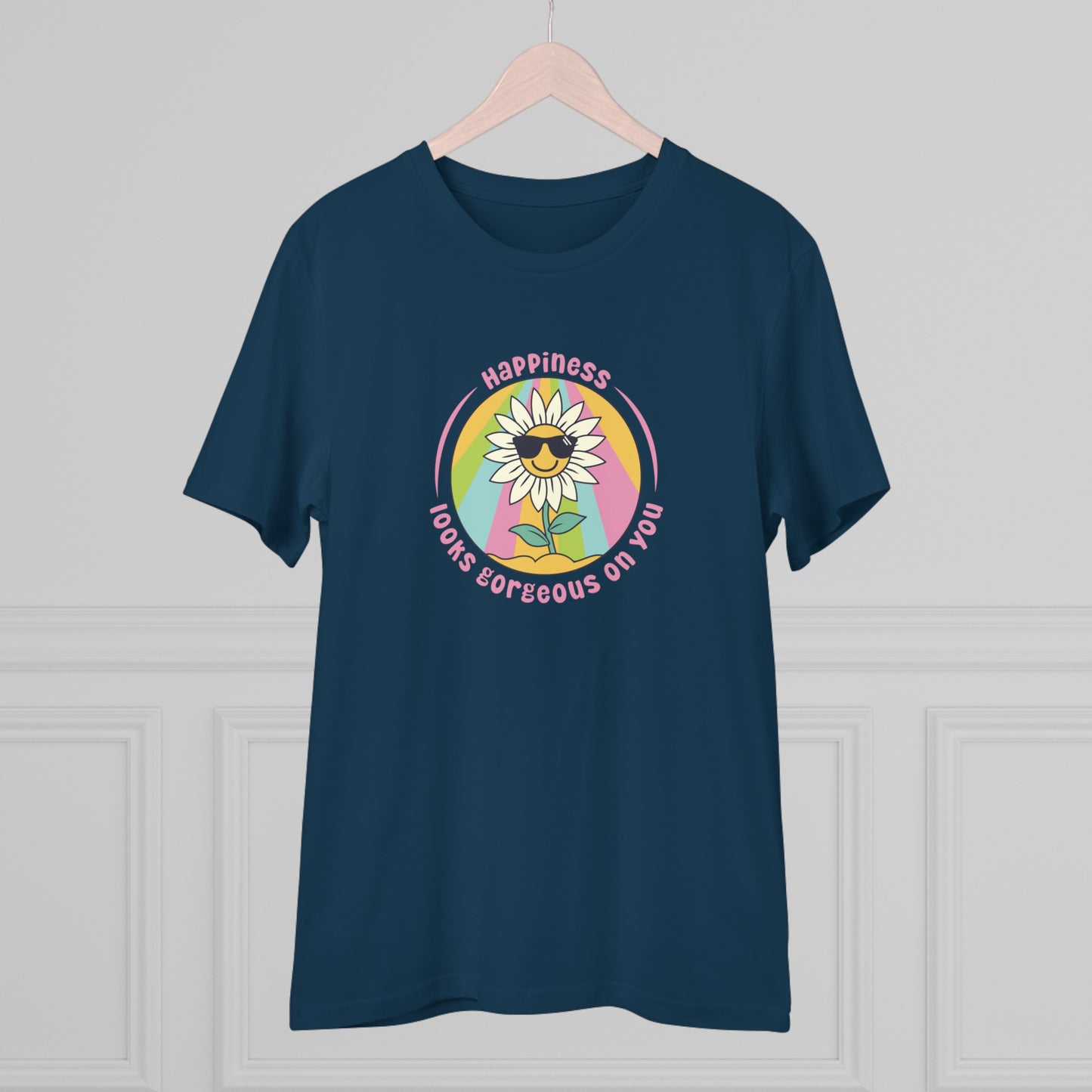 Unisex Organic T-shirt - Happiness looks gorgeous on you