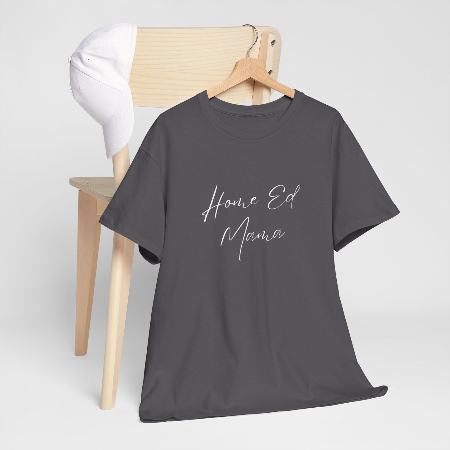 Women's Heavy Cotton T-shirt - Home Ed Mama - T-shirt For Home Educating Moms - Home Educating