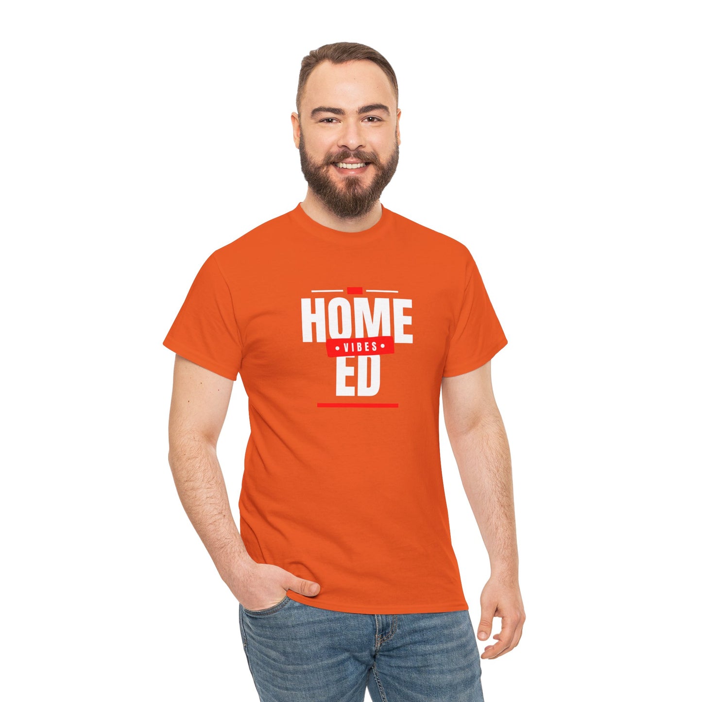 Unisex Heavy Cotton T-shirt - Home Ed Vibes - Tshirt For Home Educating Parents - Home Education Fashion