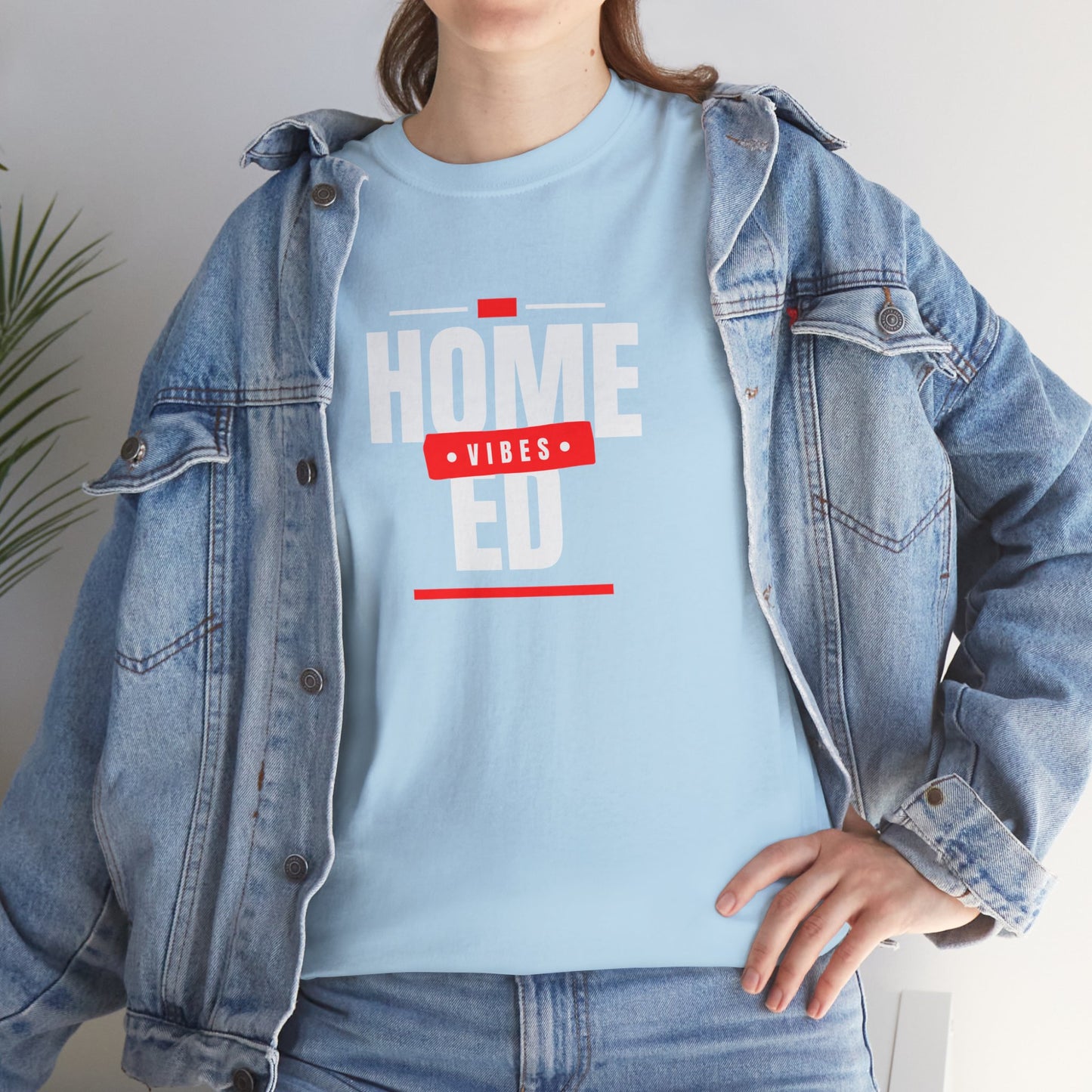 Unisex Heavy Cotton T-shirt - Home Ed Vibes - Tshirt For Home Educating Parents - Home Education Fashion