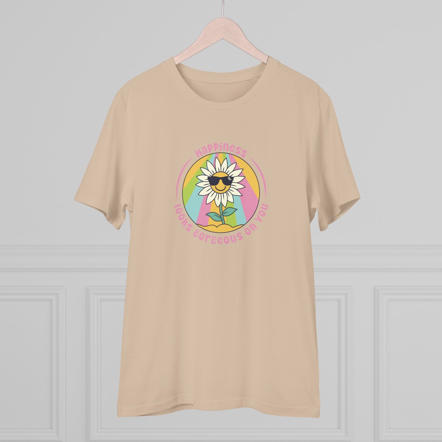 Unisex Organic T-shirt - Happiness looks gorgeous on you