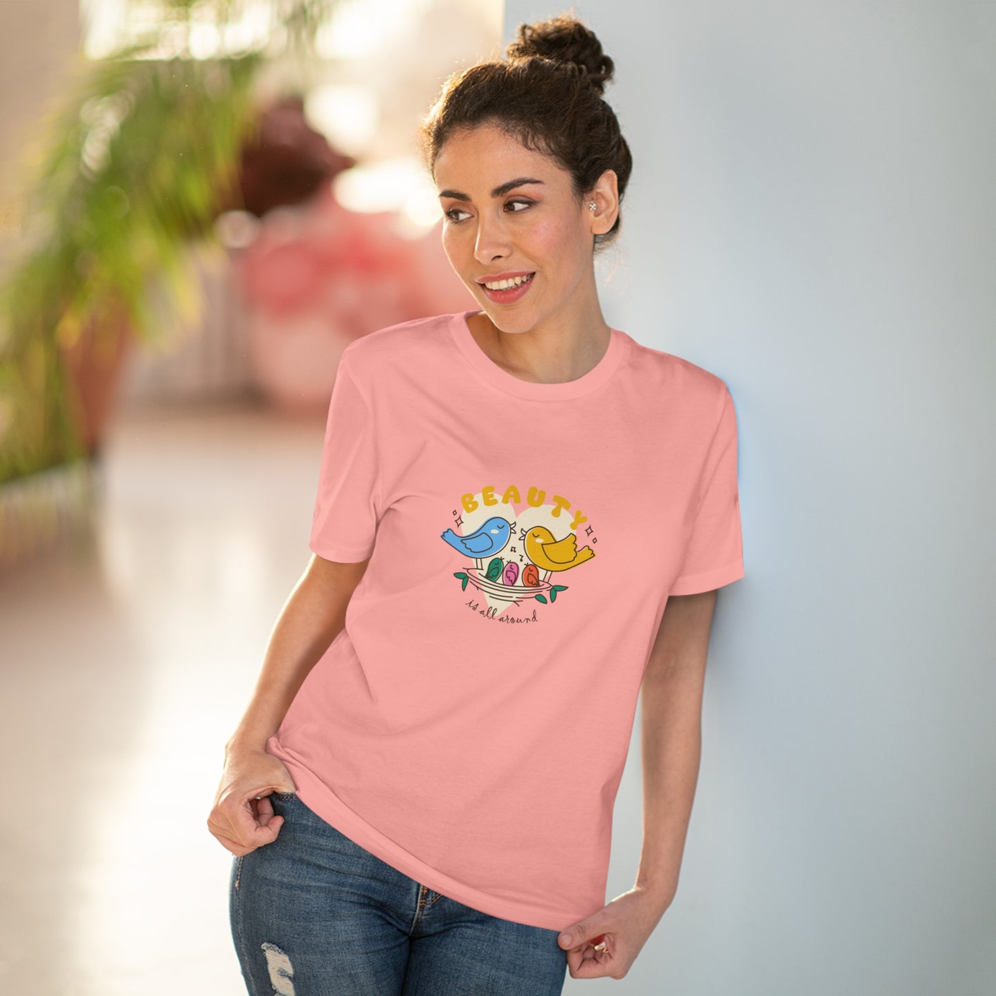 Unisex Organic T-shirt - Beauty is all around