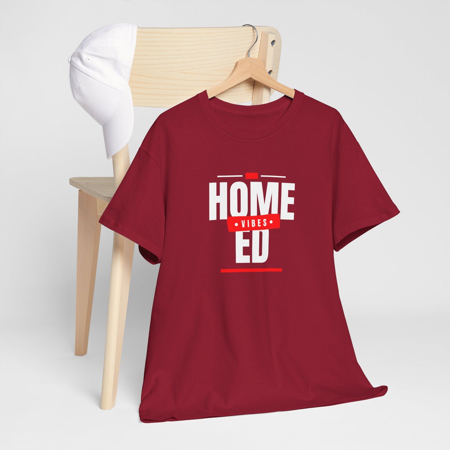 Unisex Heavy Cotton T-shirt - Home Ed Vibes - Tshirt For Home Educating Parents - Home Education Fashion