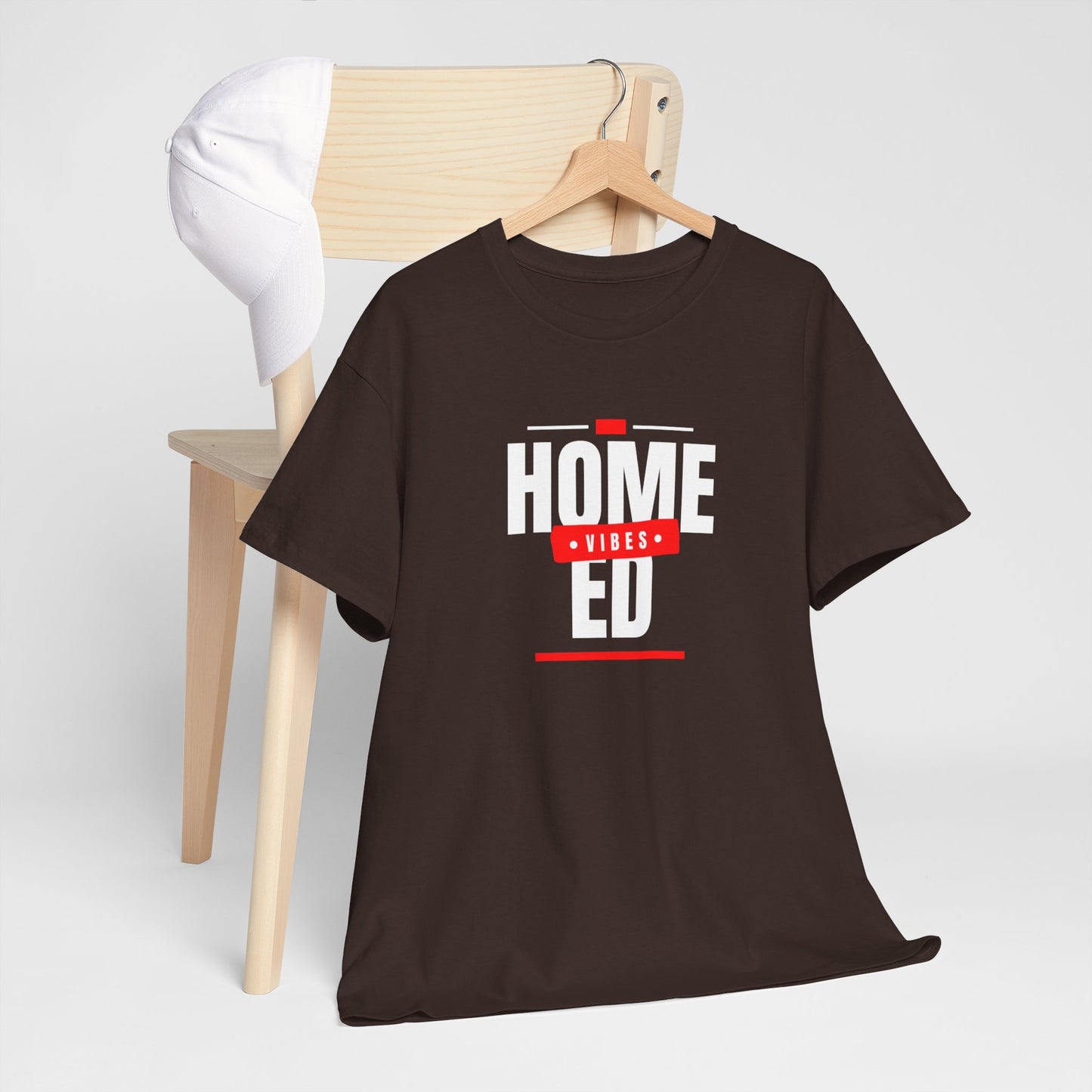 Unisex Heavy Cotton T-shirt - Home Ed Vibes - Tshirt For Home Educating Parents - Home Education Fashion