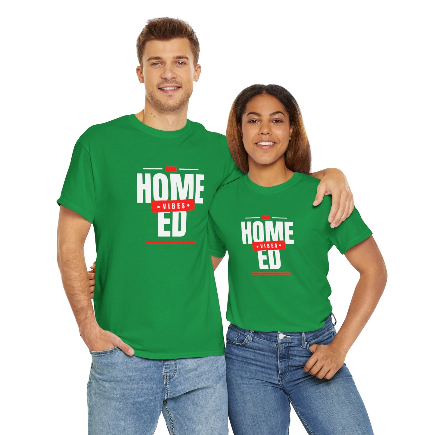 Unisex Heavy Cotton T-shirt - Home Ed Vibes - Tshirt For Home Educating Parents - Home Education Fashion