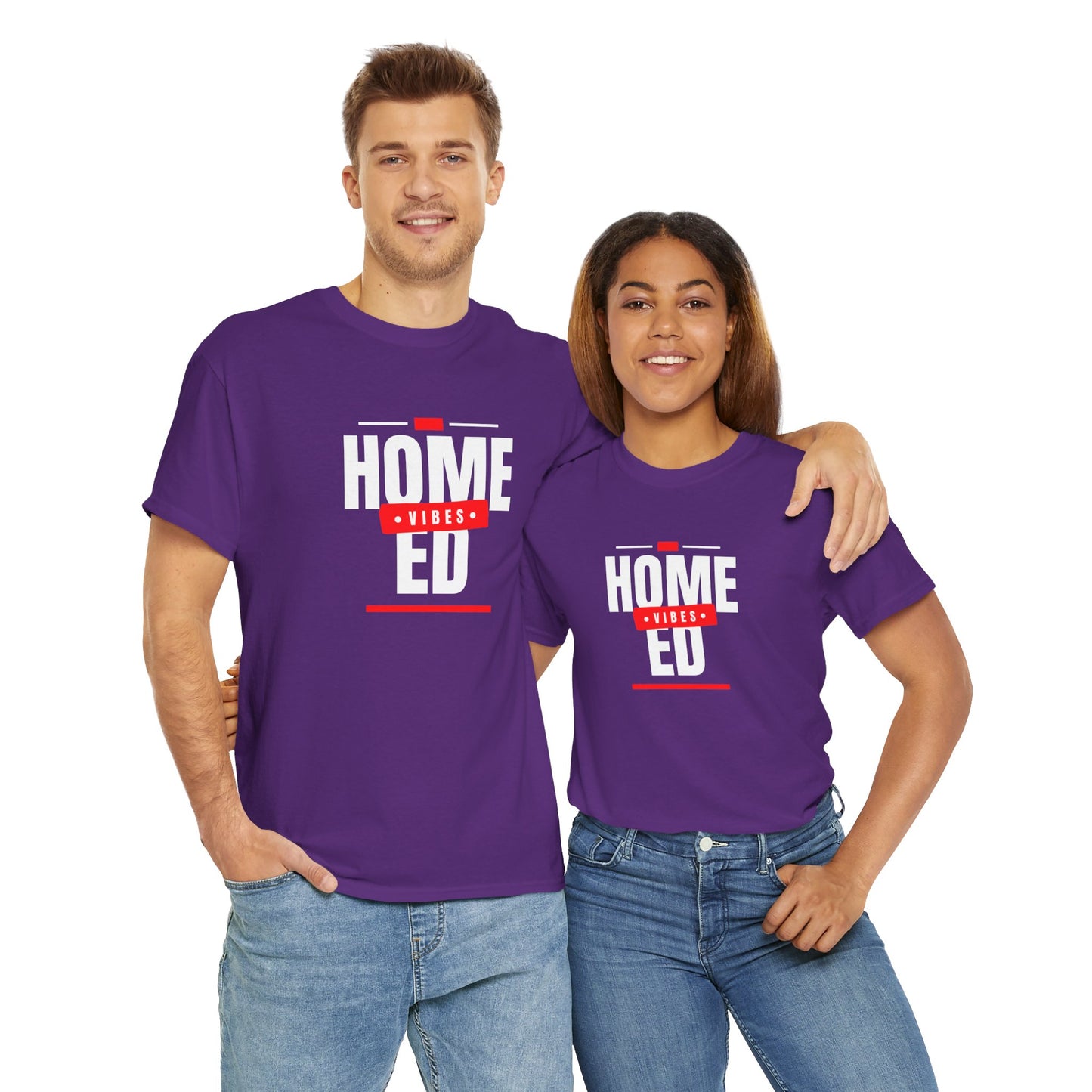 Unisex Heavy Cotton T-shirt - Home Ed Vibes - Tshirt For Home Educating Parents - Home Education Fashion