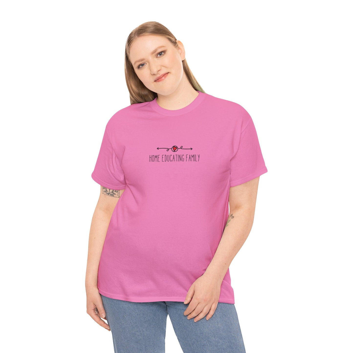 Unisex Heavy Cotton T-shirt - Home Educating Family - Thsirt For Home Educating Parents - Home Education