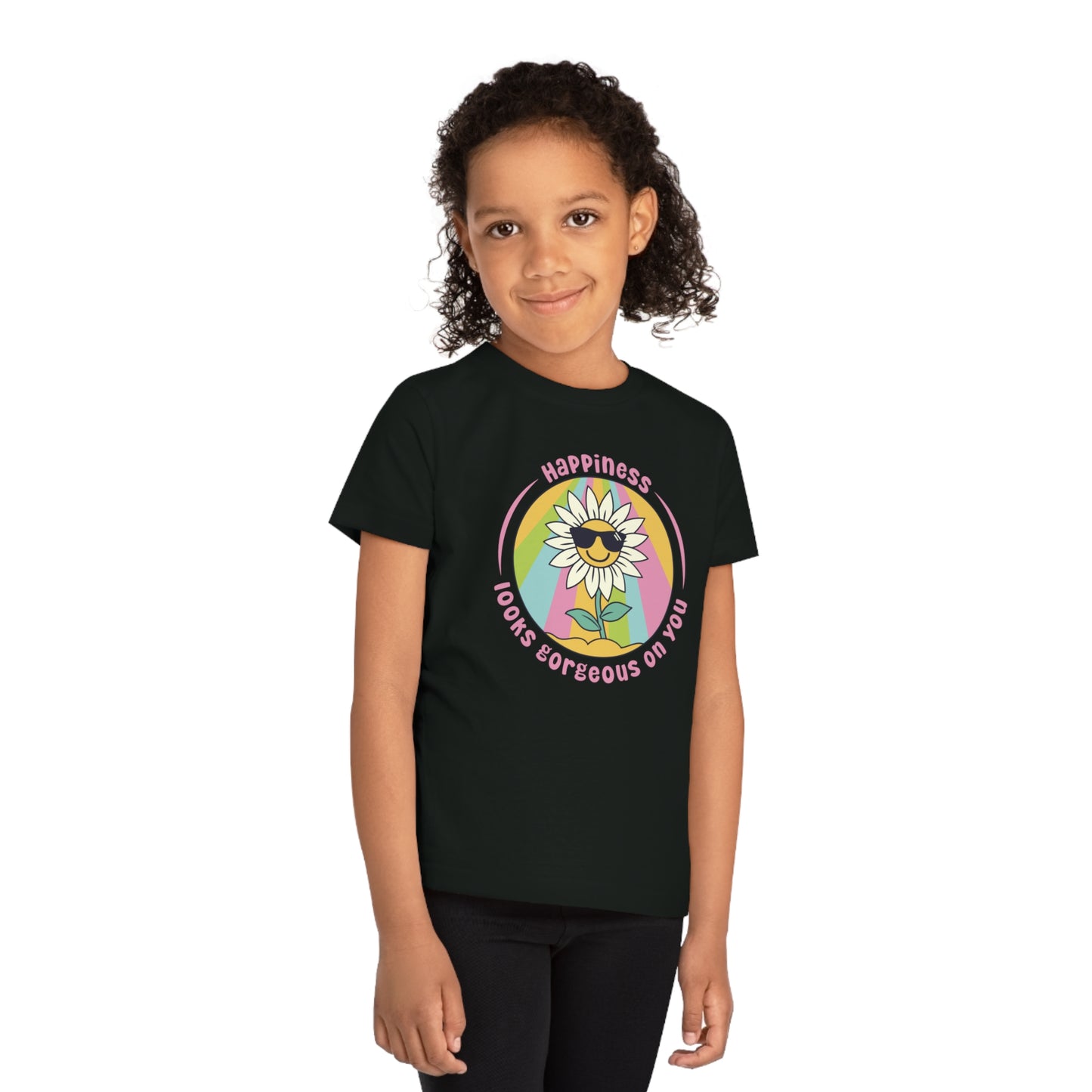 Kids' Eco Friendly T-Shirt - Happiness looks gorgeous on you