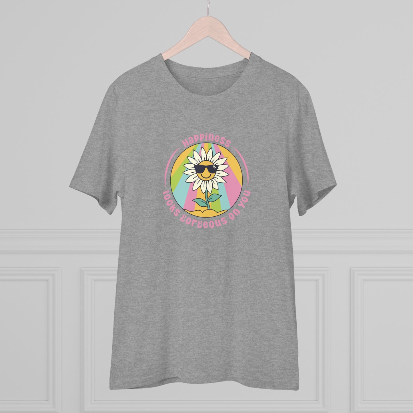 Unisex Organic T-shirt - Happiness looks gorgeous on you