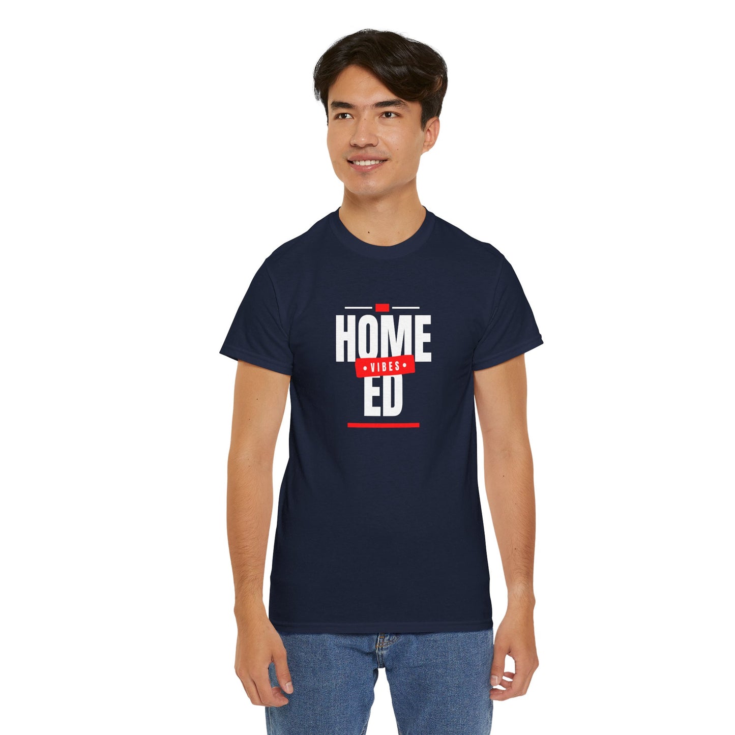 Unisex Heavy Cotton T-shirt - Home Ed Vibes - Tshirt For Home Educating Parents - Home Education Fashion