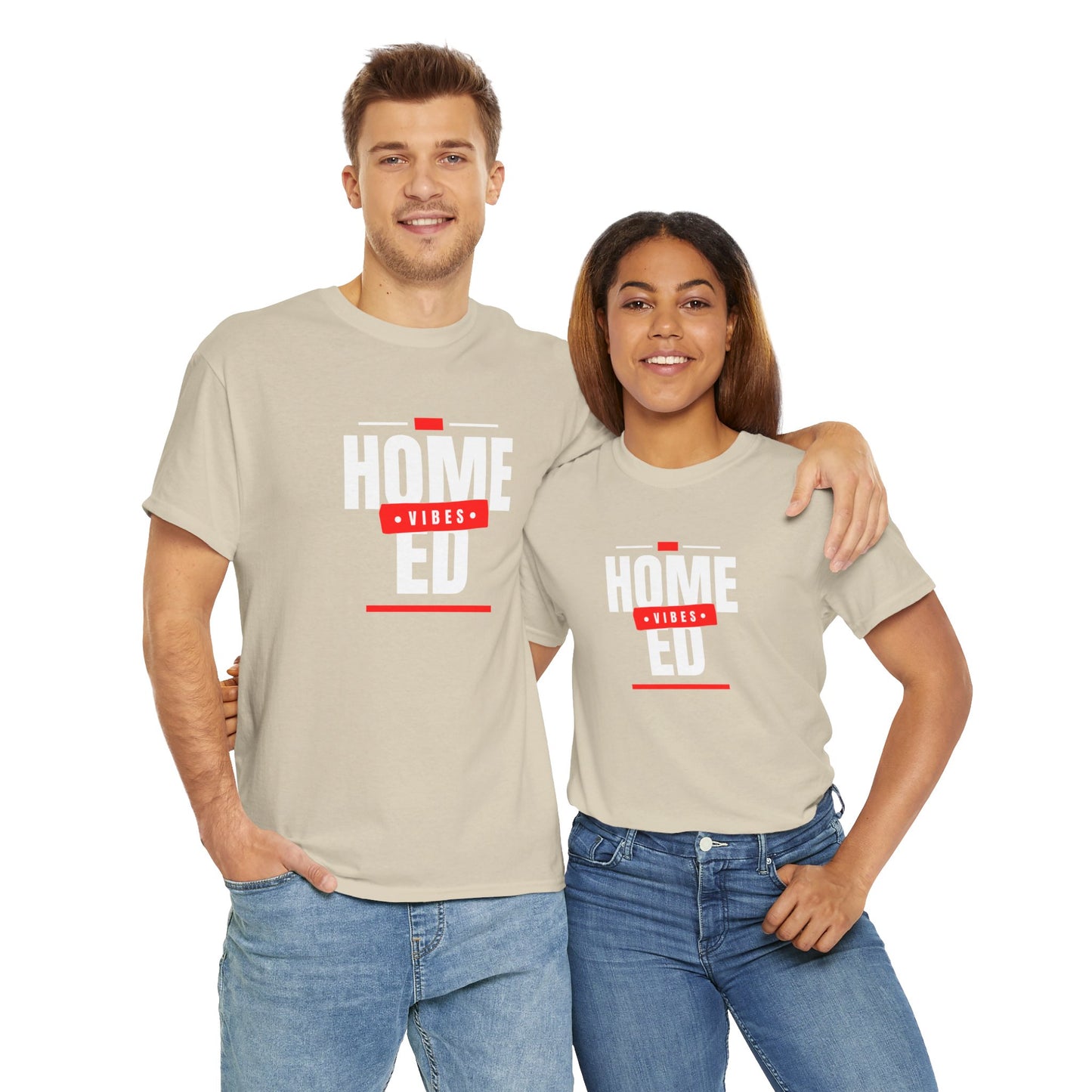 Unisex Heavy Cotton T-shirt - Home Ed Vibes - Tshirt For Home Educating Parents - Home Education Fashion