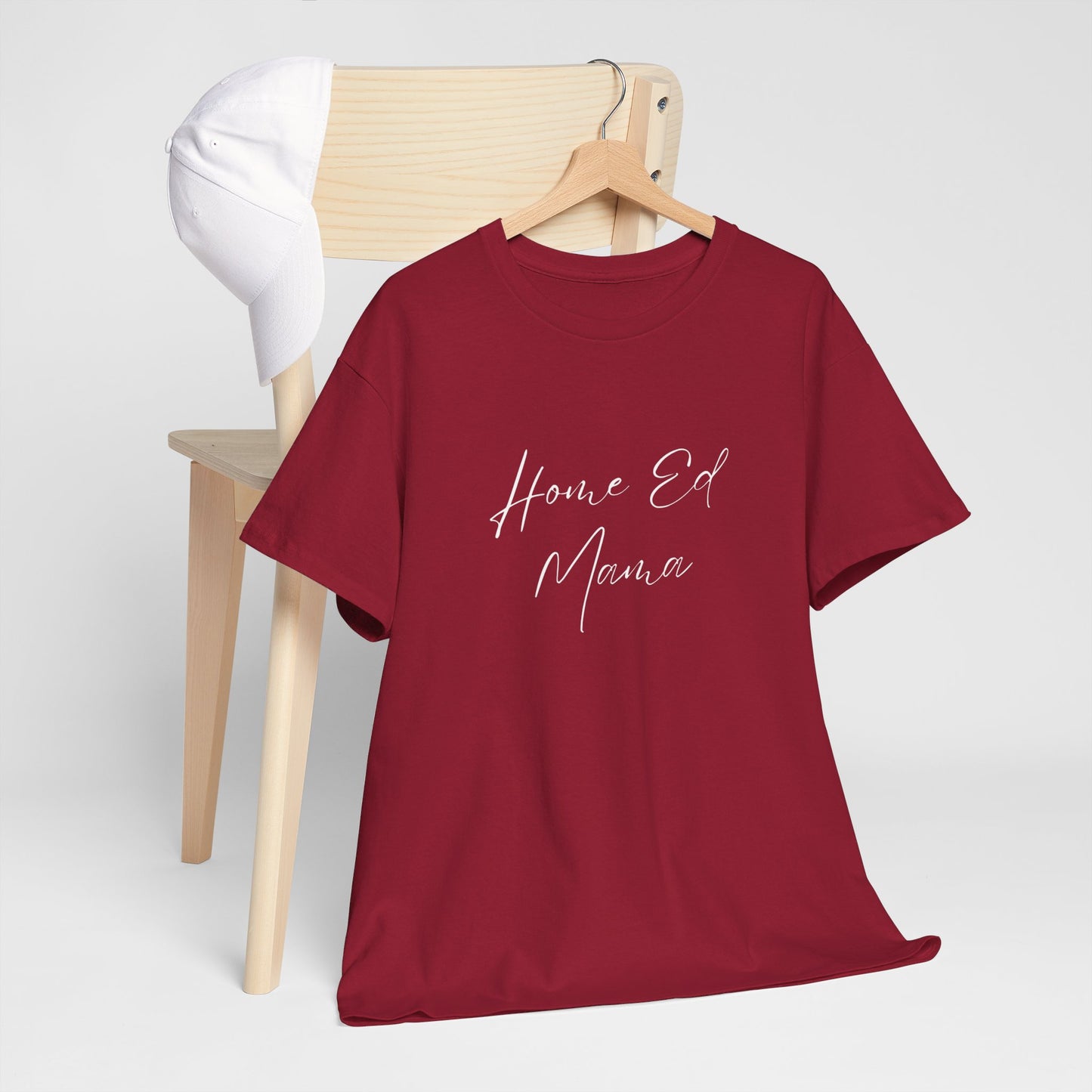 Women's Heavy Cotton T-shirt - Home Ed Mama - T-shirt For Home Educating Moms - Home Educating