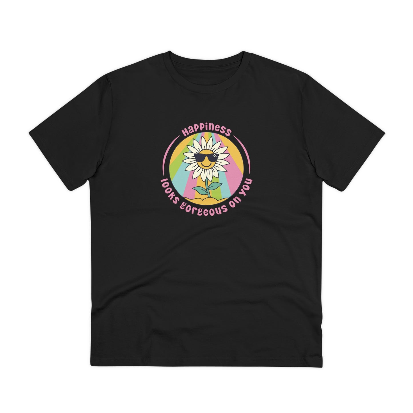 Unisex Organic T-shirt - Happiness looks gorgeous on you