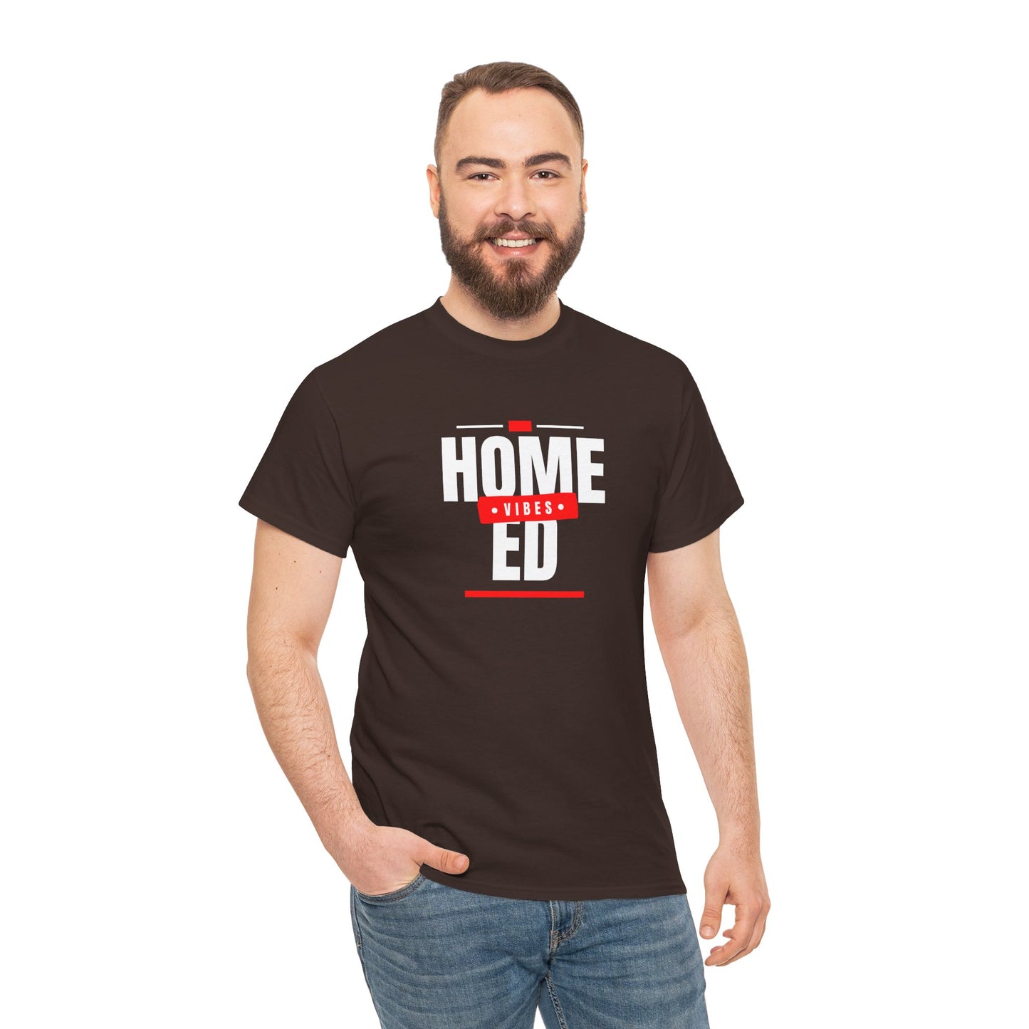 Unisex Heavy Cotton T-shirt - Home Ed Vibes - Tshirt For Home Educating Parents - Home Education Fashion