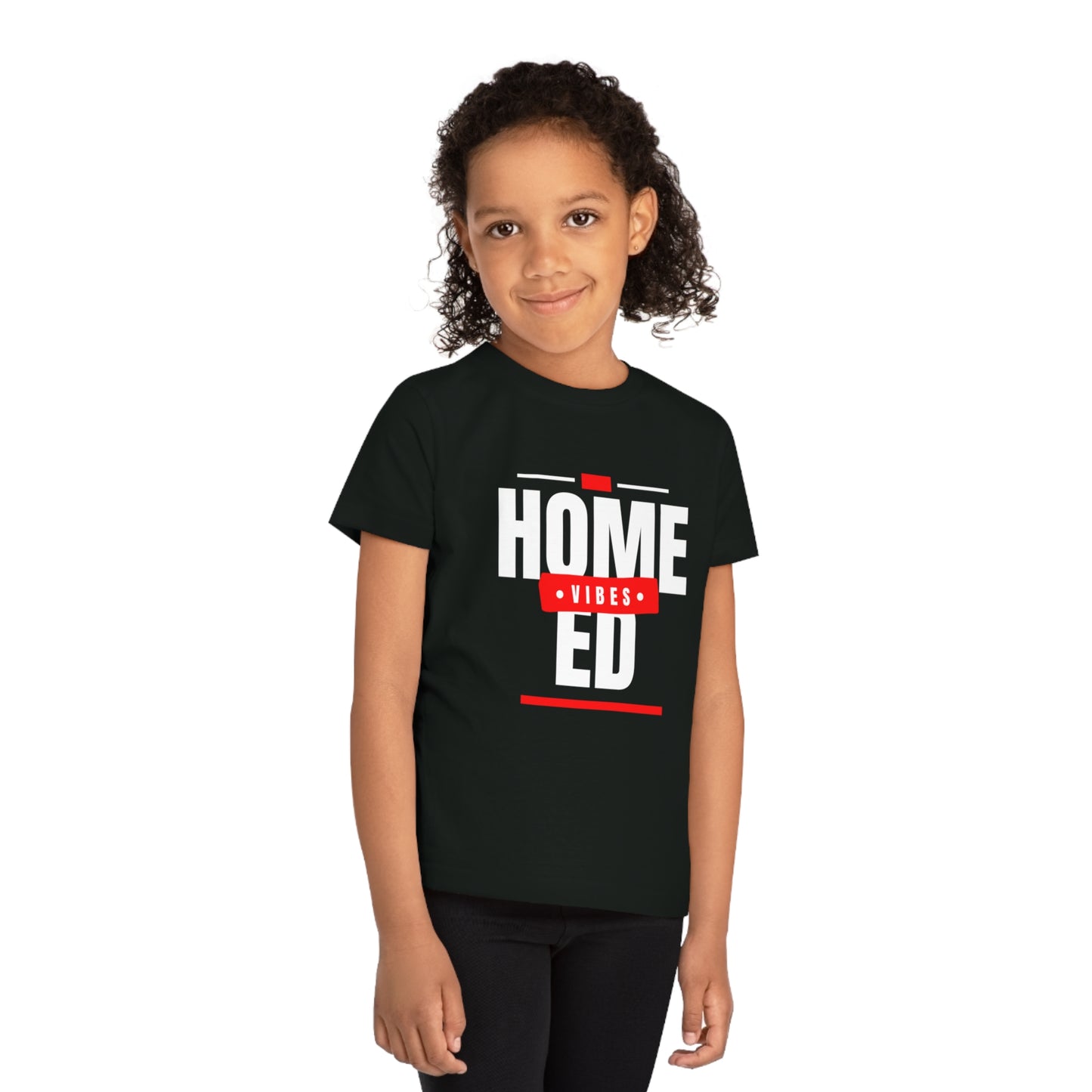 Kids' Organic T-Shirt - Home Ed Vibes - Tshirt For Home Educated Kids - Home Education Fashion