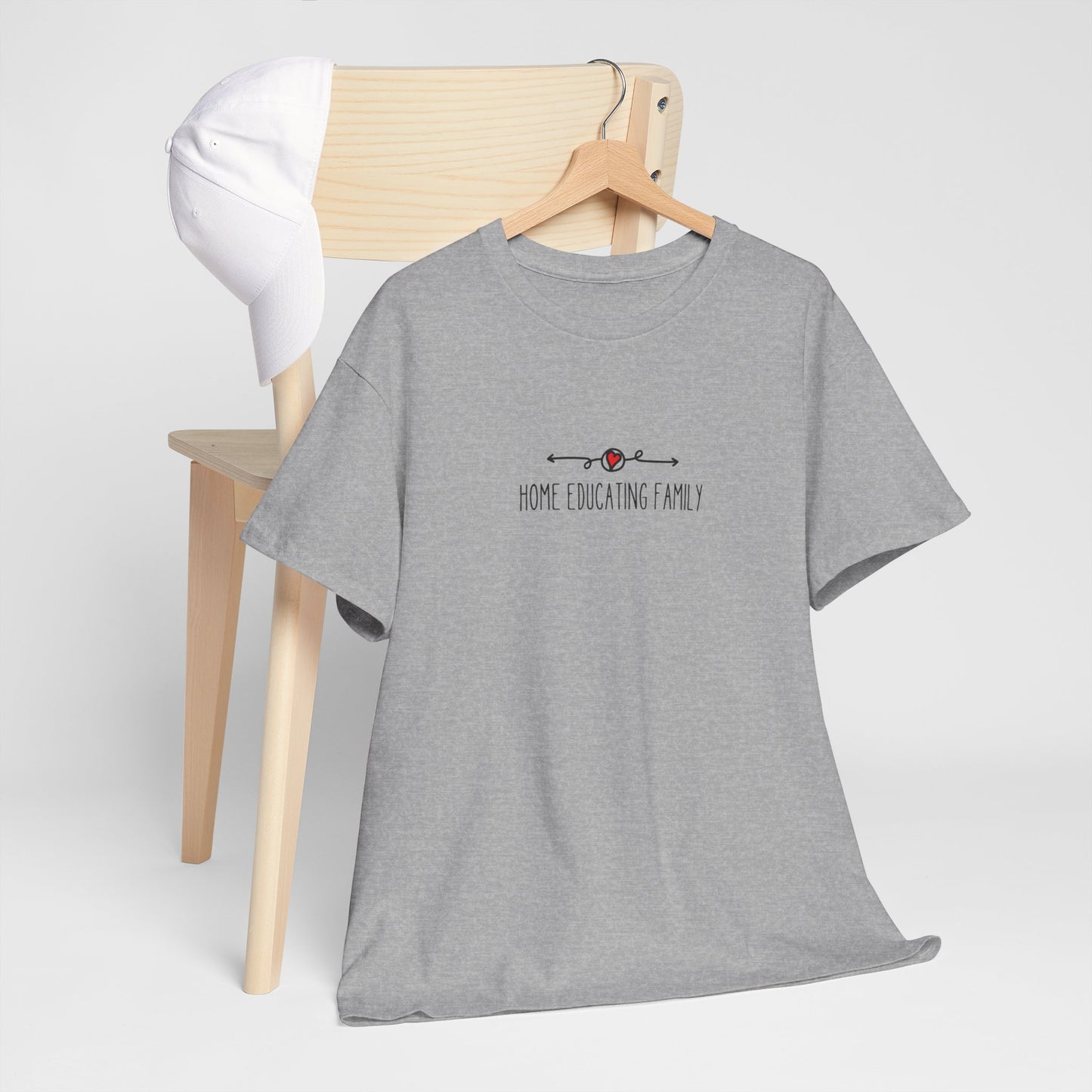 Unisex Heavy Cotton T-shirt - Home Educating Family - Thsirt For Home Educating Parents - Home Education