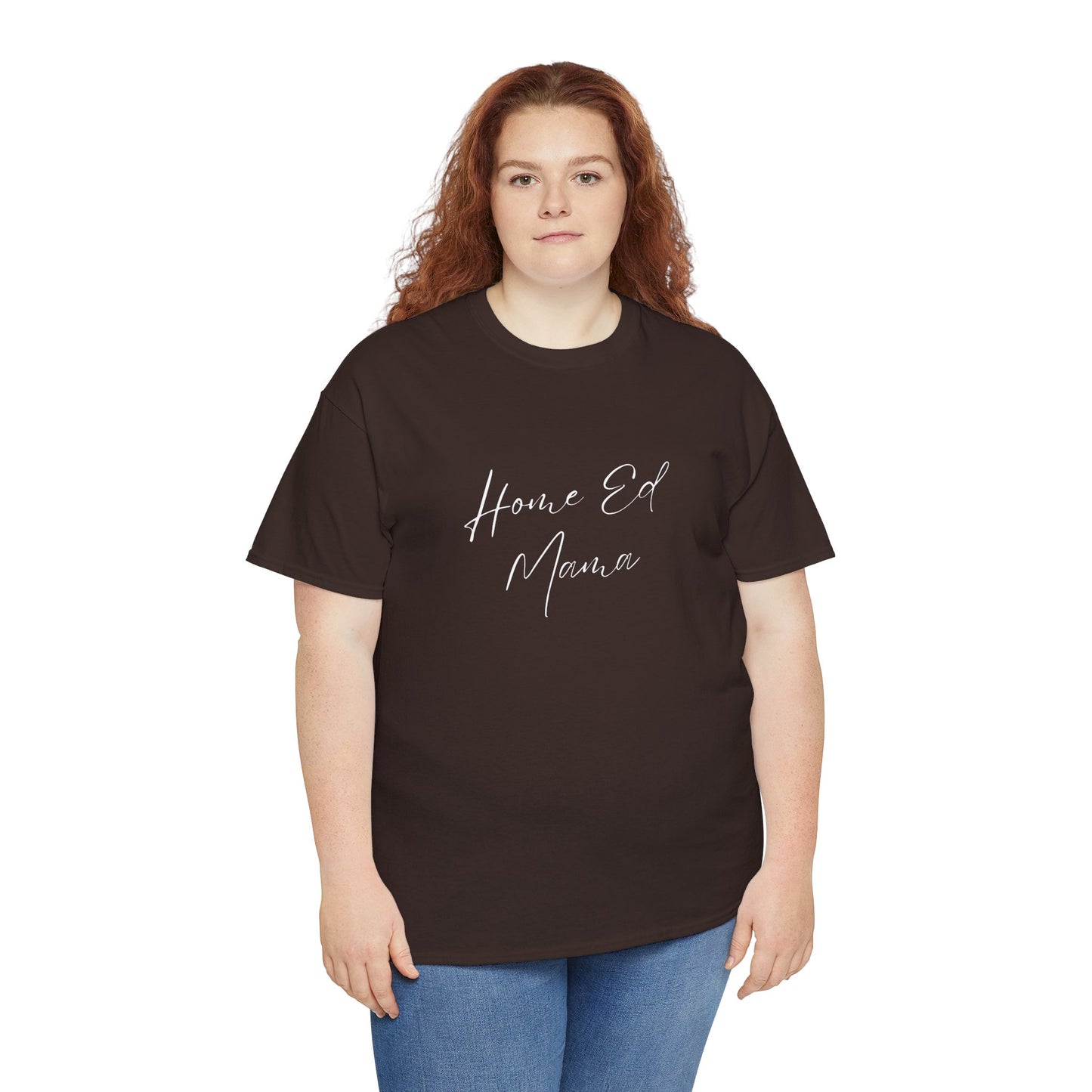 Women's Heavy Cotton T-shirt - Home Ed Mama - T-shirt For Home Educating Moms - Home Educating