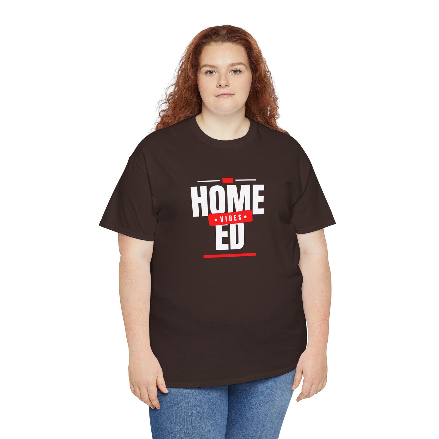 Unisex Heavy Cotton T-shirt - Home Ed Vibes - Tshirt For Home Educating Parents - Home Education Fashion